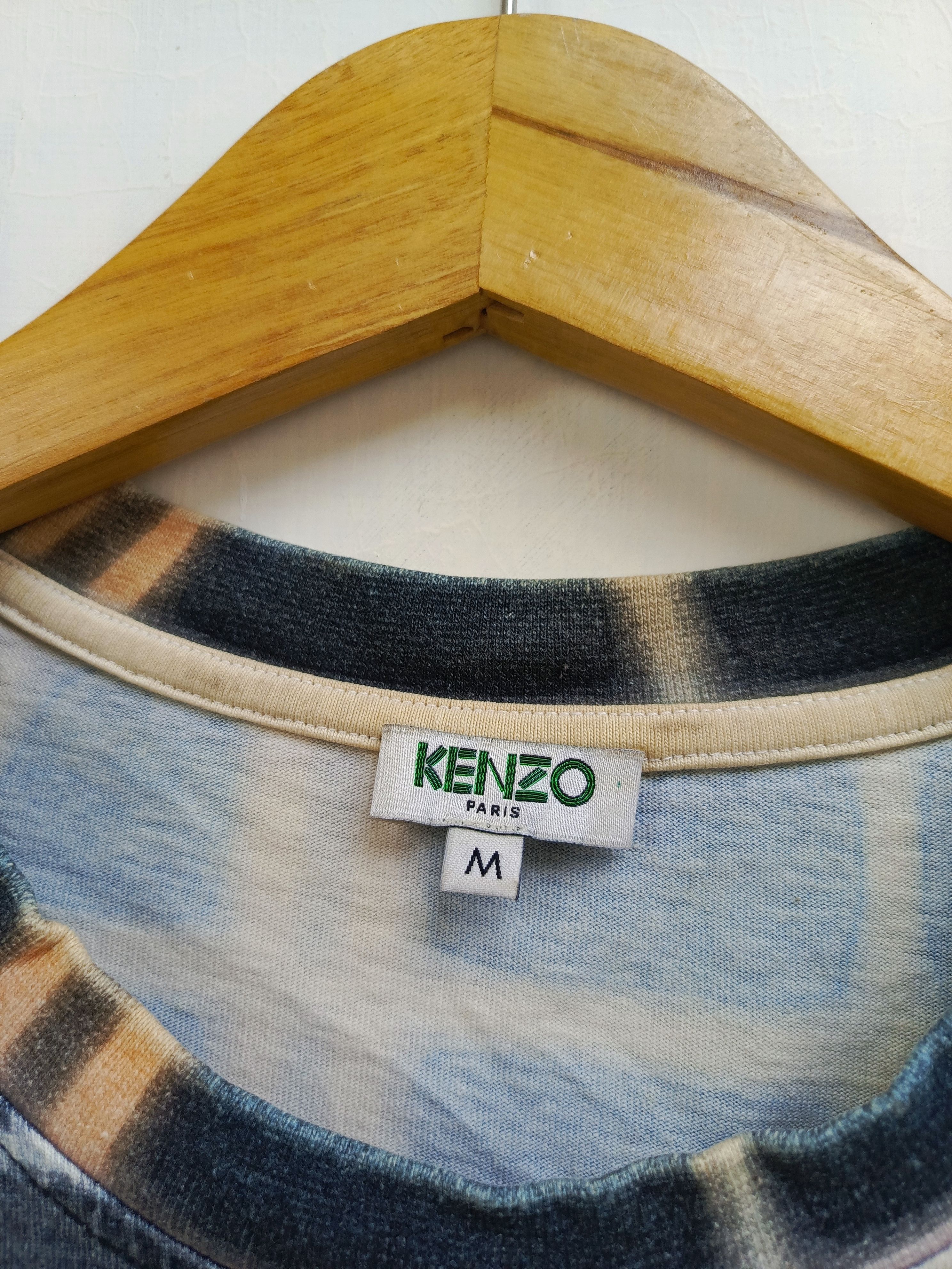 Kenzo Kenzo Paris plaid print tshirt Size US M / EU 48-50 / 2 - 4 Thumbnail