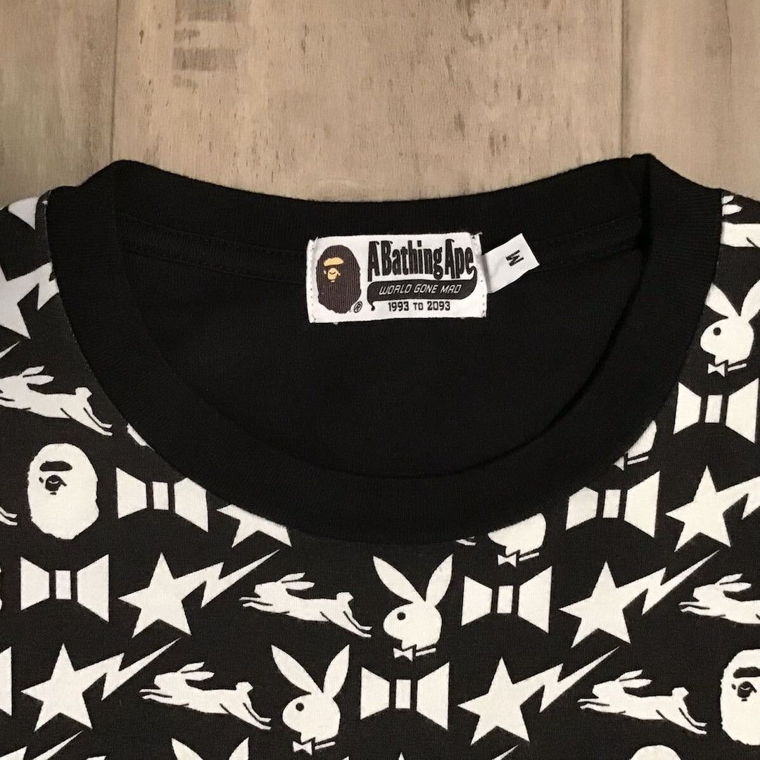 Bape × Playboy BAPE × Playboy Monogram T-shirt a bathing ape Size US M / EU 48-50 / 2 - 5 Thumbnail