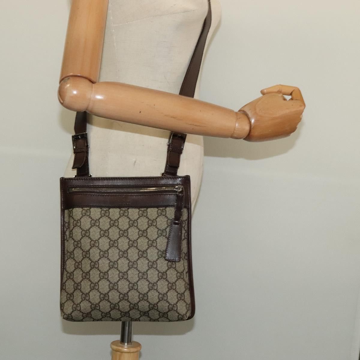 Gucci GUCCI GG Supreme Shoulder Bag Pvc Beige Silver Size ONE SIZE - 22 Thumbnail