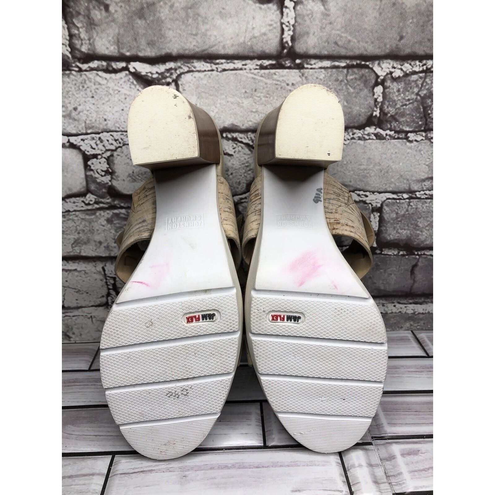 Johnston & Murphy Johnston & Murphy Kayla Taupe Leather Heel Strappy Sandals W Size US 9 / IT 39 - 7 Thumbnail