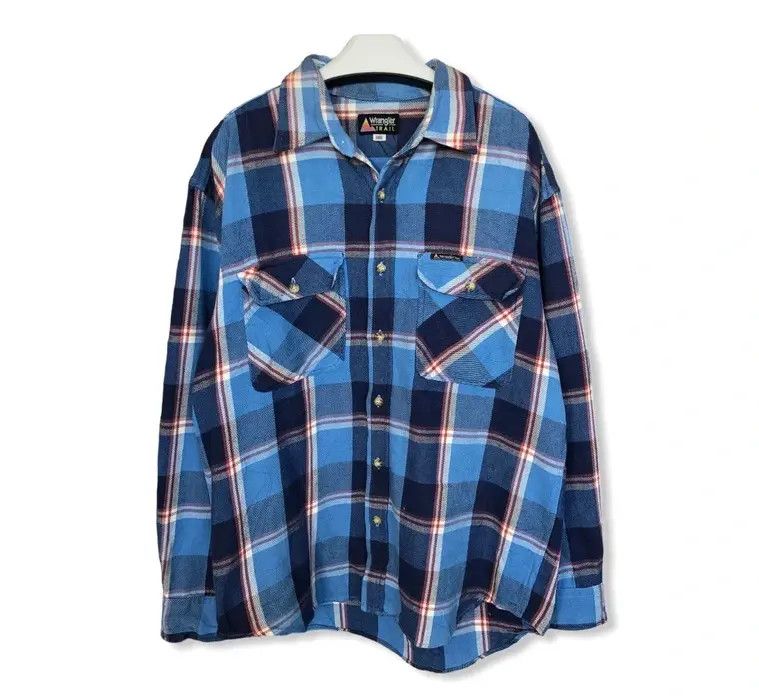 Wrangler Vintage Wrangler Plaid Tartan Flannel Shirt 👕 Size US L / EU 52-54 / 3 - 1 Thumbnail