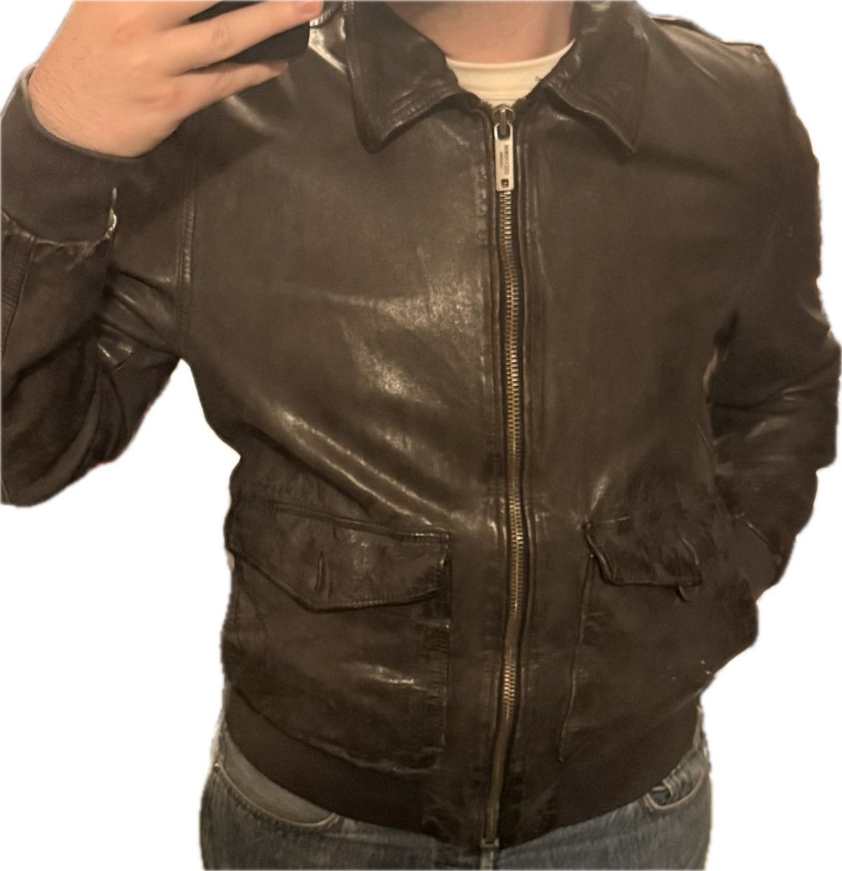 Chevignon Chevignon Leather Jacket – Early 1970s, Based on 1959 Model Size US M / EU 48-50 / 2 - 11 Thumbnail