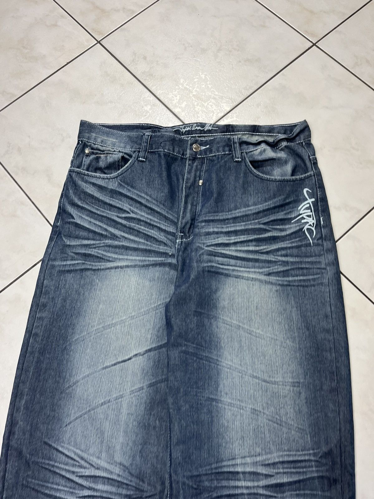 Makaveli × Vintage Vintage Makaveli Tupac 2pac baggy y2k distressed denim jeans Size US 38 / EU 54 - 3 Thumbnail