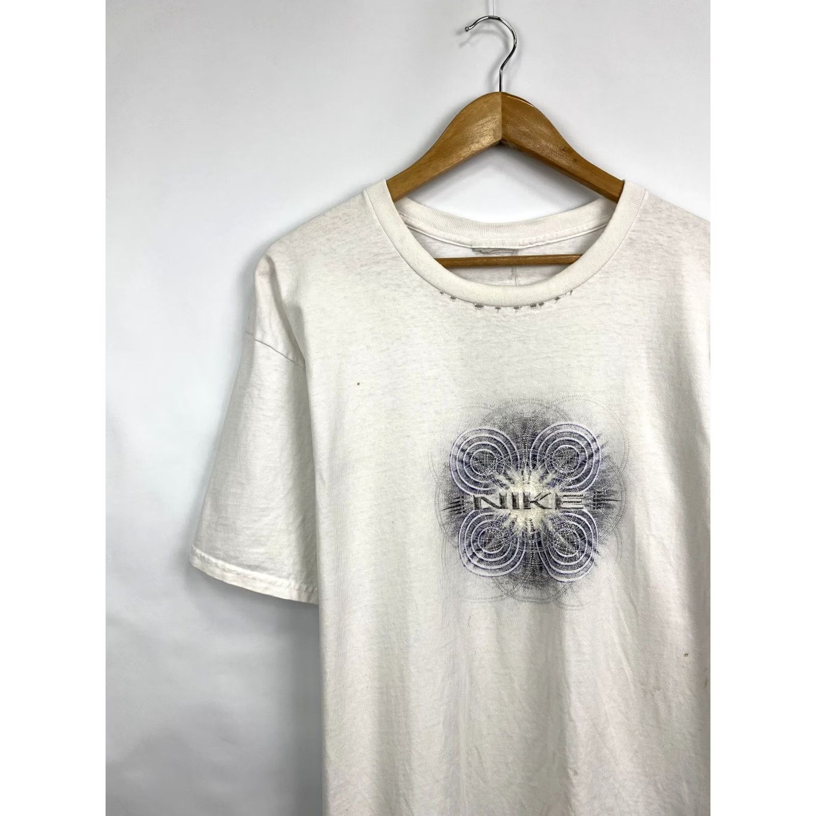 Nike VINTAGE Nike T-Shirt Mens XL White 90s Made in USA Size US XL / EU 56 / 4 - 3 Thumbnail