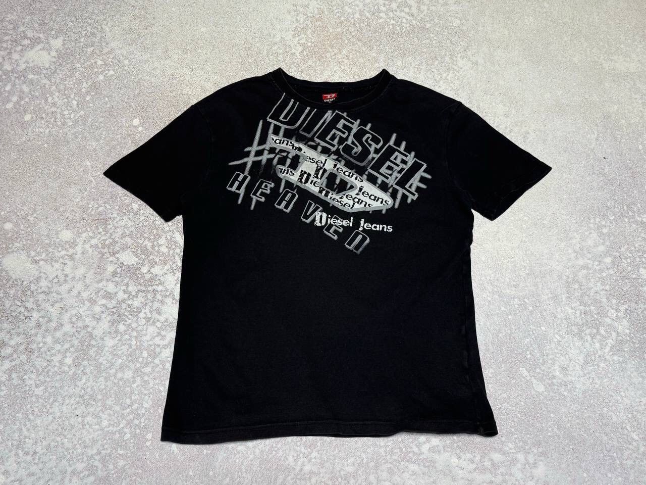 Diesel × Diesel Black Gold Vintage Diesel T-shirt Big Central Graphic Logo Y2K Rare Size US M / EU 48-50 / 2 - 1 Thumbnail
