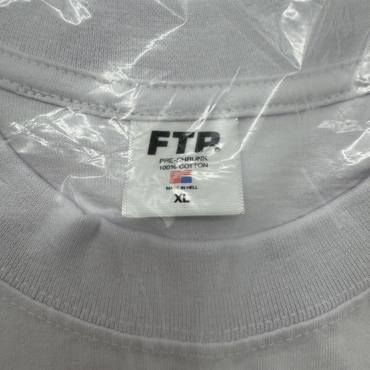Fuck The Population FTP Distress Flag Tee White Size US XL / EU 56 / 4 - 3 Thumbnail