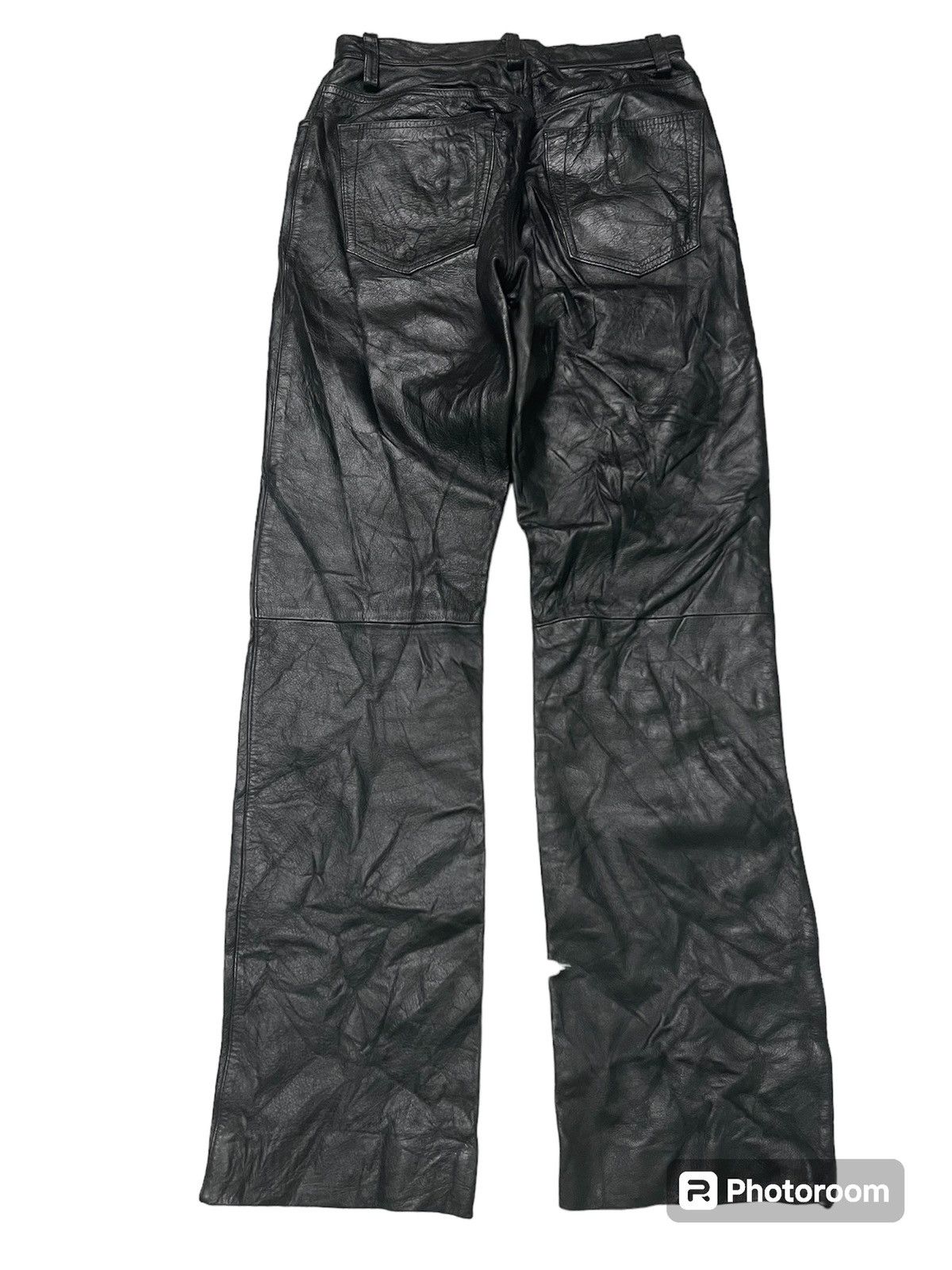 Johnbull 80s JOHNBULL LEATHER PANT TALON ZIPPER Size US 28 / EU 44 - 2 Thumbnail