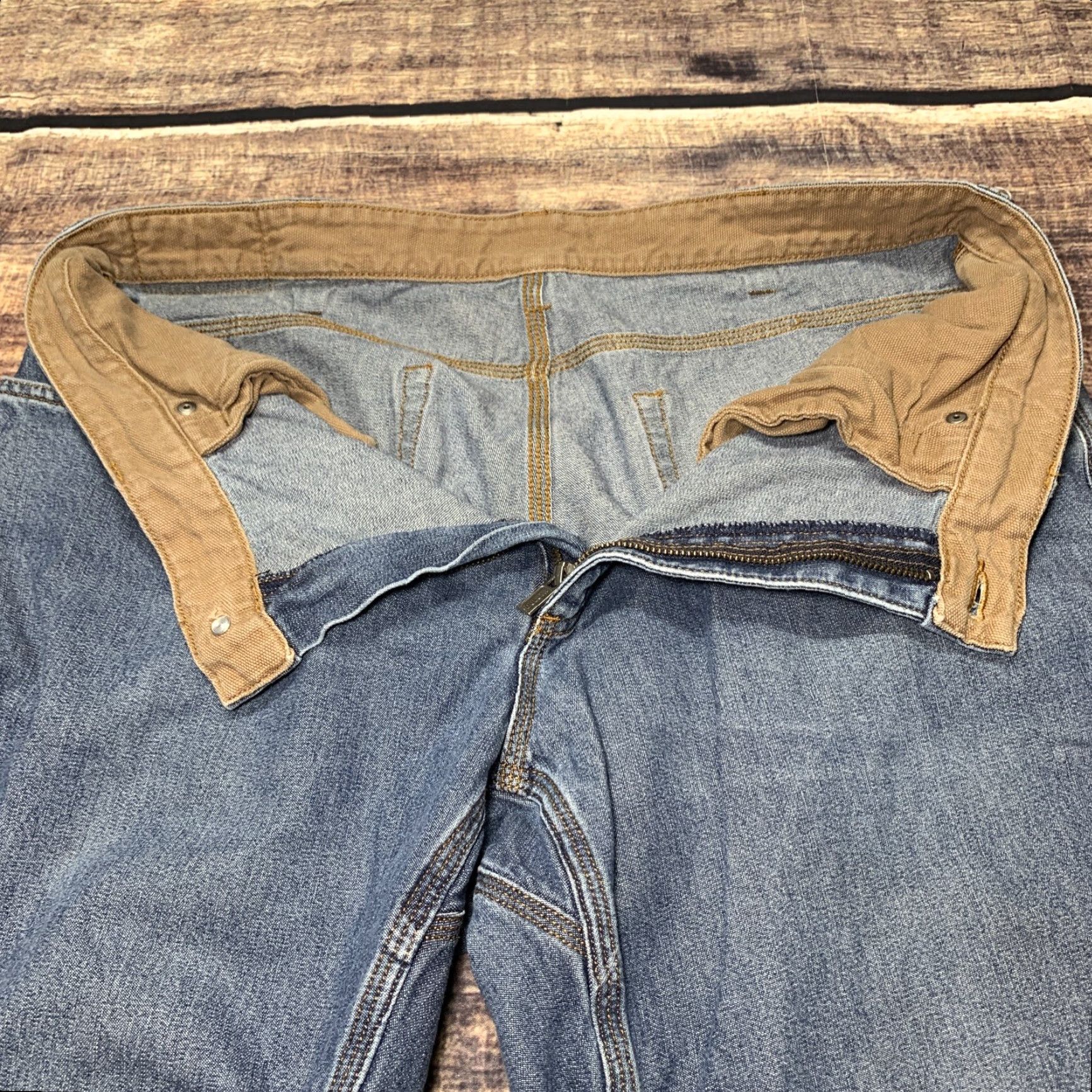 CO Duluth Trading Co Mens Blue Denim Cotton 5 Pocket Jeans Regular Fit 38X30 36X29 Inseam 29 Color Blue Size 38 Jeans Mens Trend 90s? Size US 38 / EU 54 - 6 Thumbnail