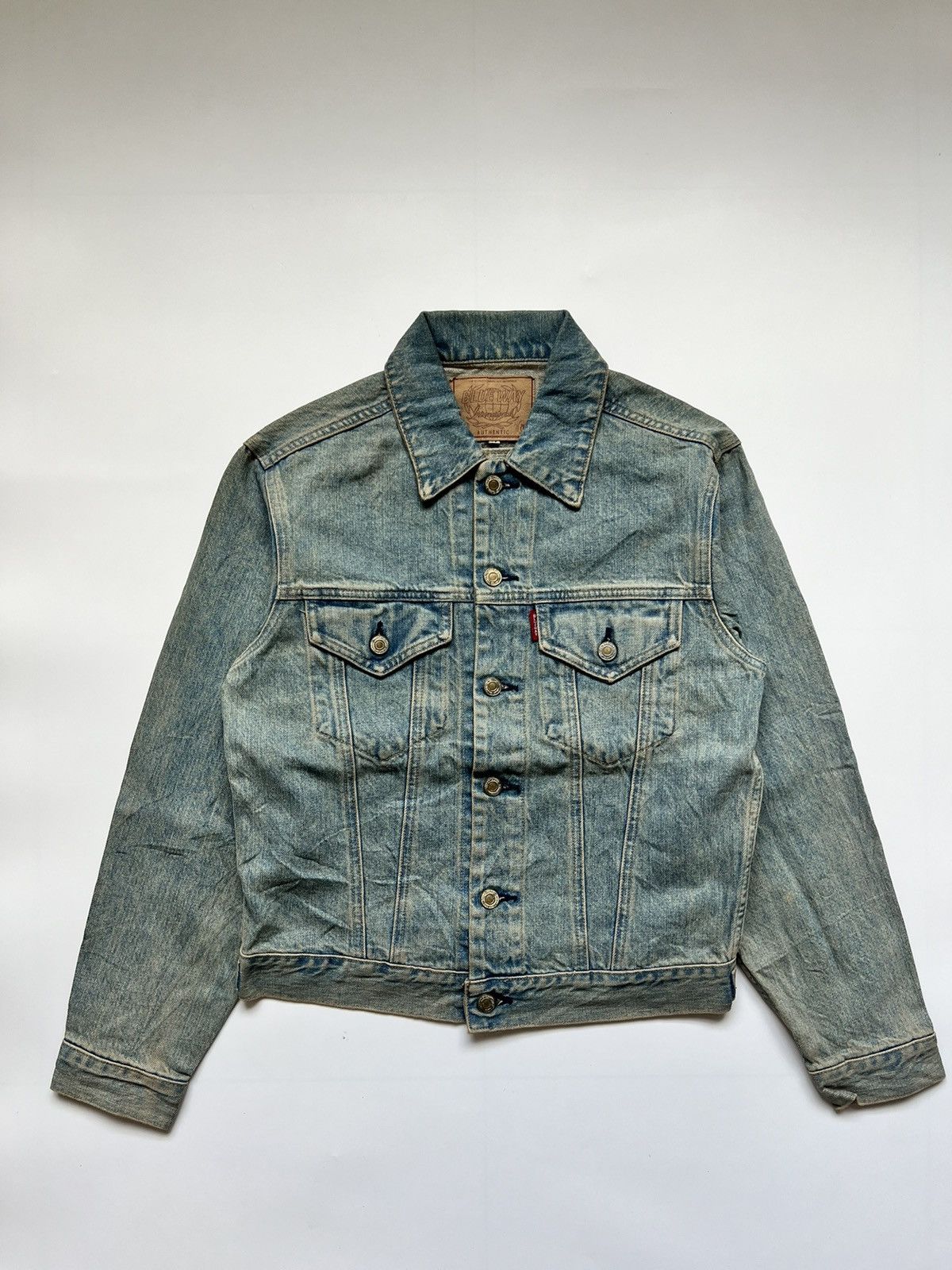 Japanese Brand Blue Way Type 3 Japanese Brand Trucker Denim Jacket Size US M / EU 48-50 / 2 - 1 Thumbnail