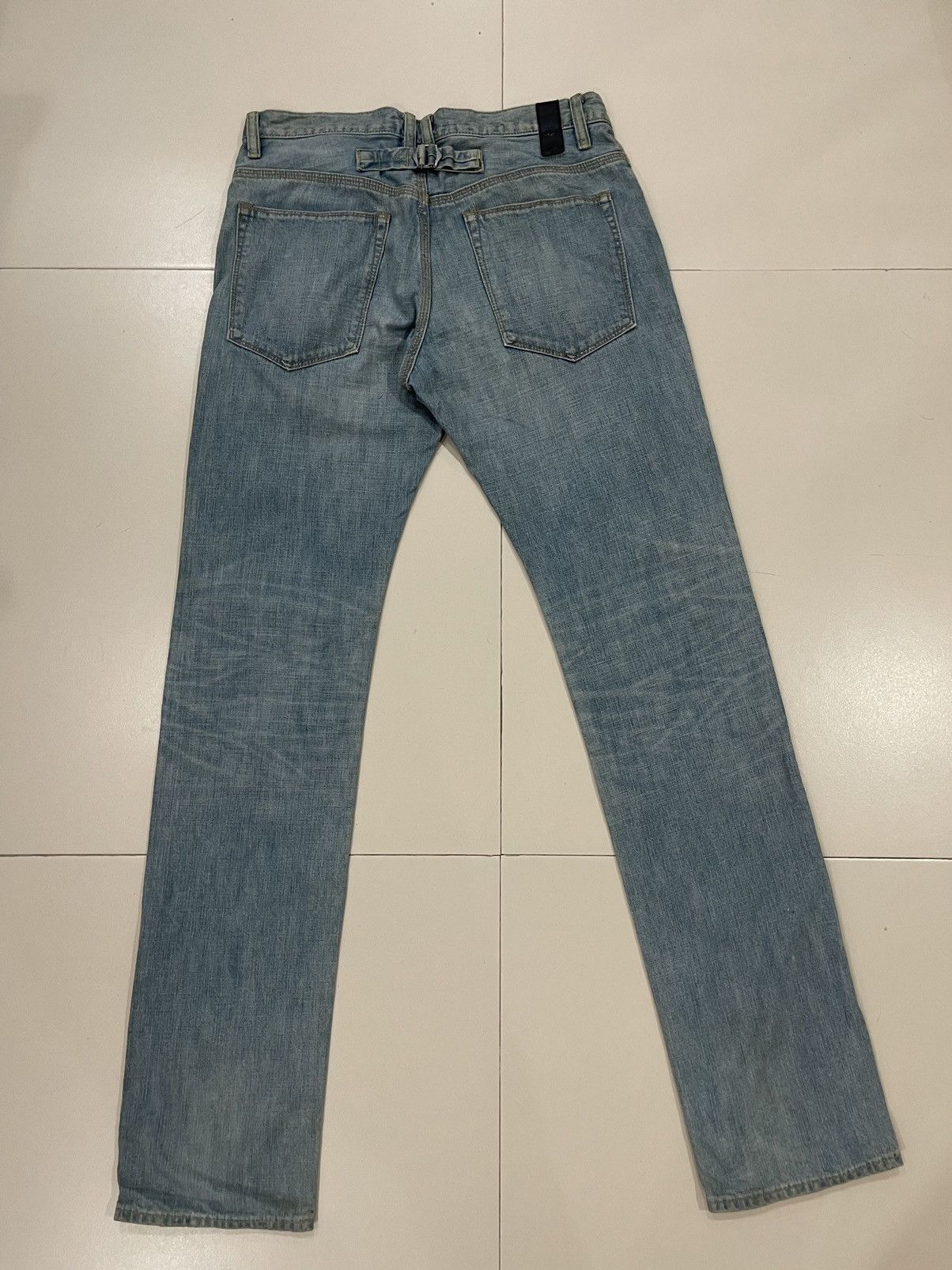Vintage Vintage LANVIN Flare Jeans Bootcut Denim Streetwear Fashion Size 31" - 3 Thumbnail