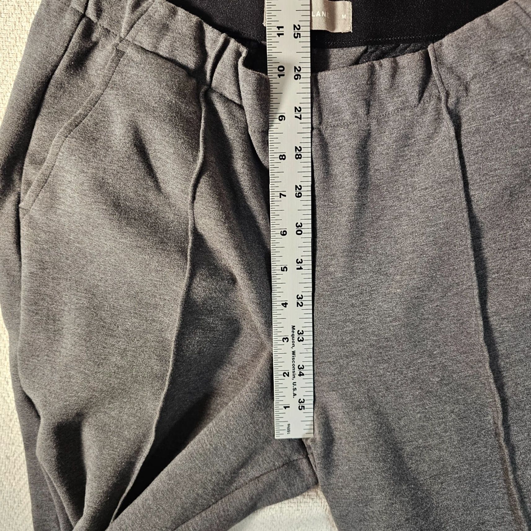 Everlane Everlane The Dream Pant M Pleated Pull On Cotton Blend Heather Gray Size 32" / US 10 / IT 46 - 7 Thumbnail