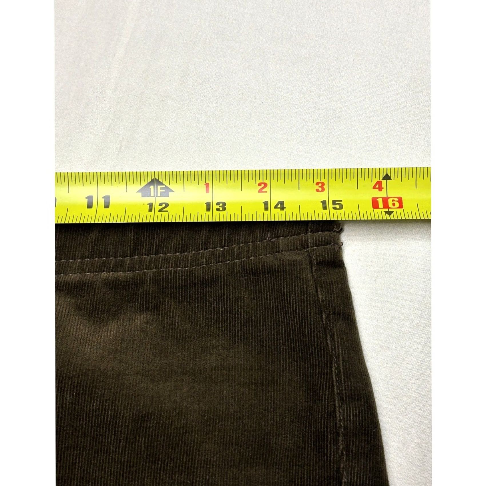 Vintage Pilcro Olive Brown Corduroy Wide Leg Pull On Pants Women S W29 L24 Size 28" / US 6 / IT 42 - 4 Thumbnail