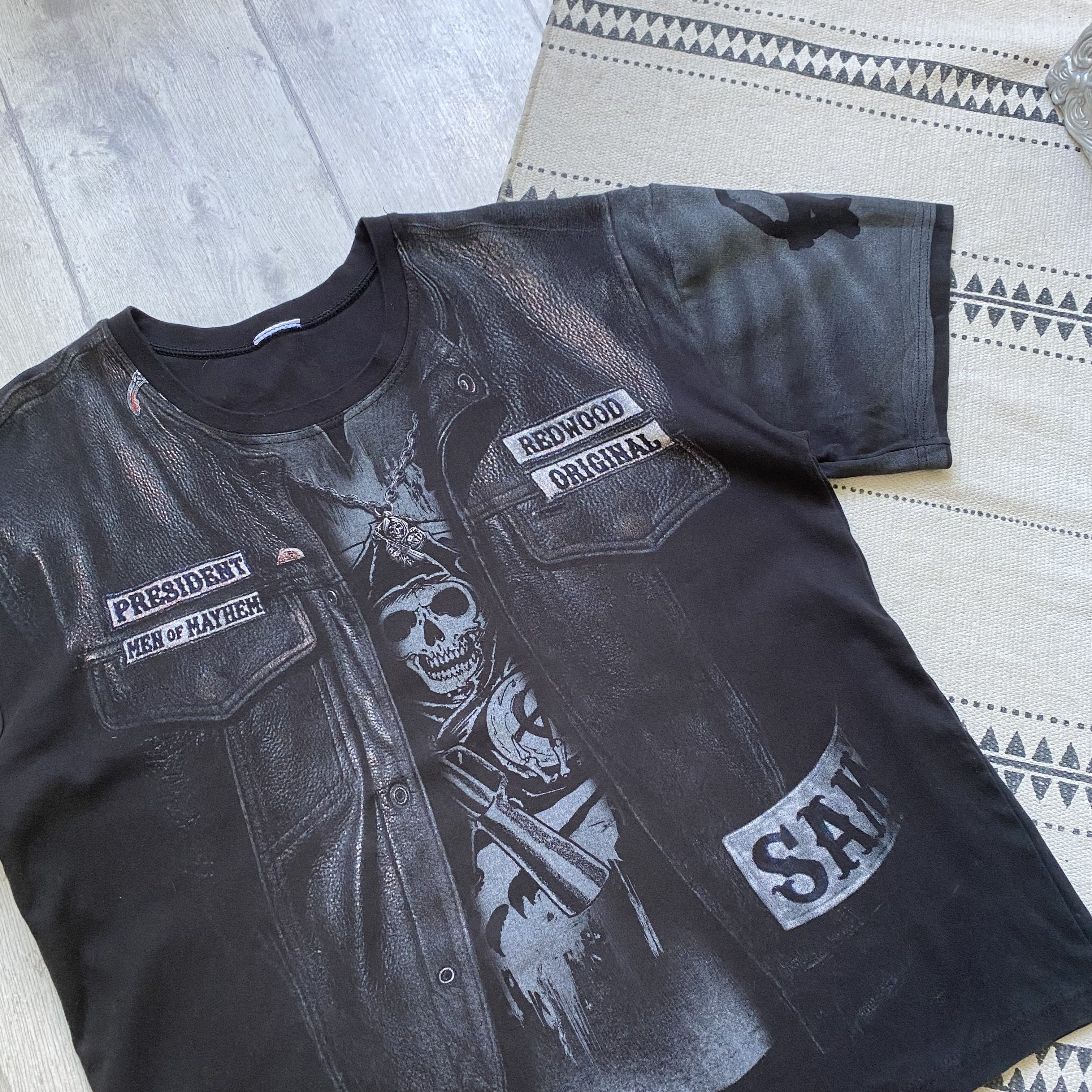 American Apparel ☠️ Vintage Sons Of Anarchy tee all overprint Movie Size US M / EU 48-50 / 2 - 6 Thumbnail