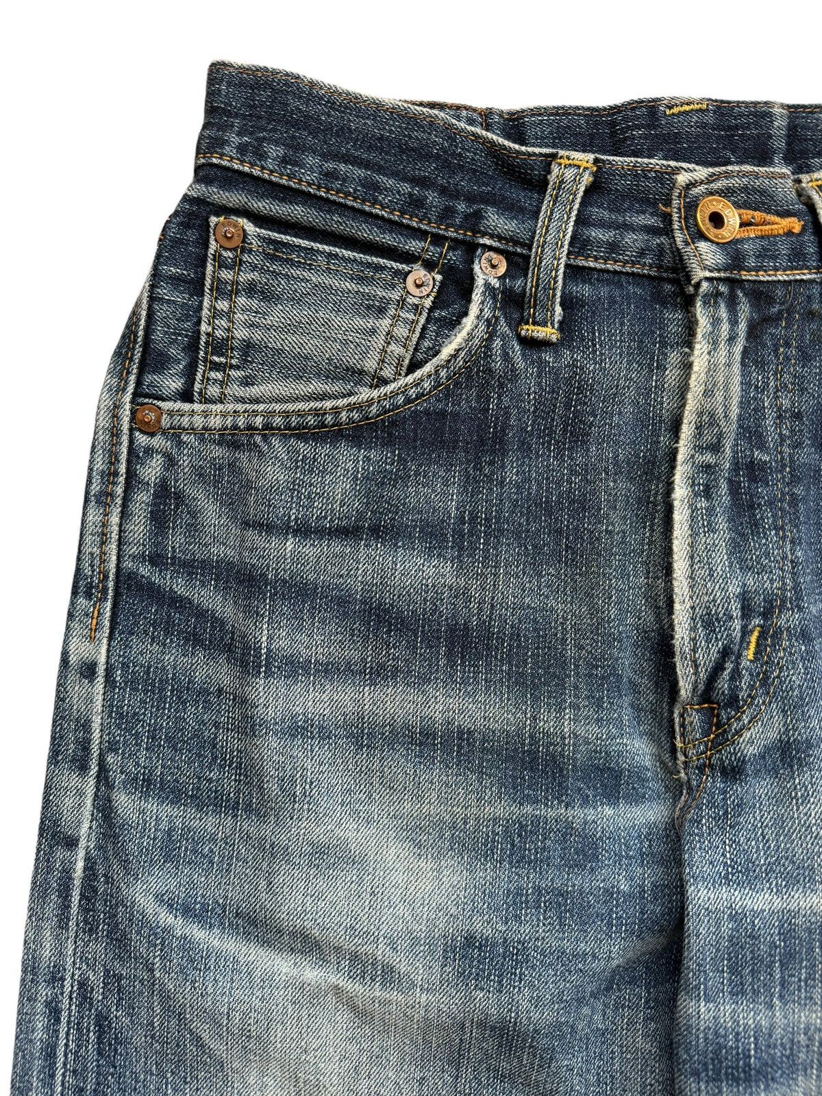 Edwin Vintage Edwin 505zx Distressed Selvedge Jeans Size US 28 / EU 44 - 4 Thumbnail