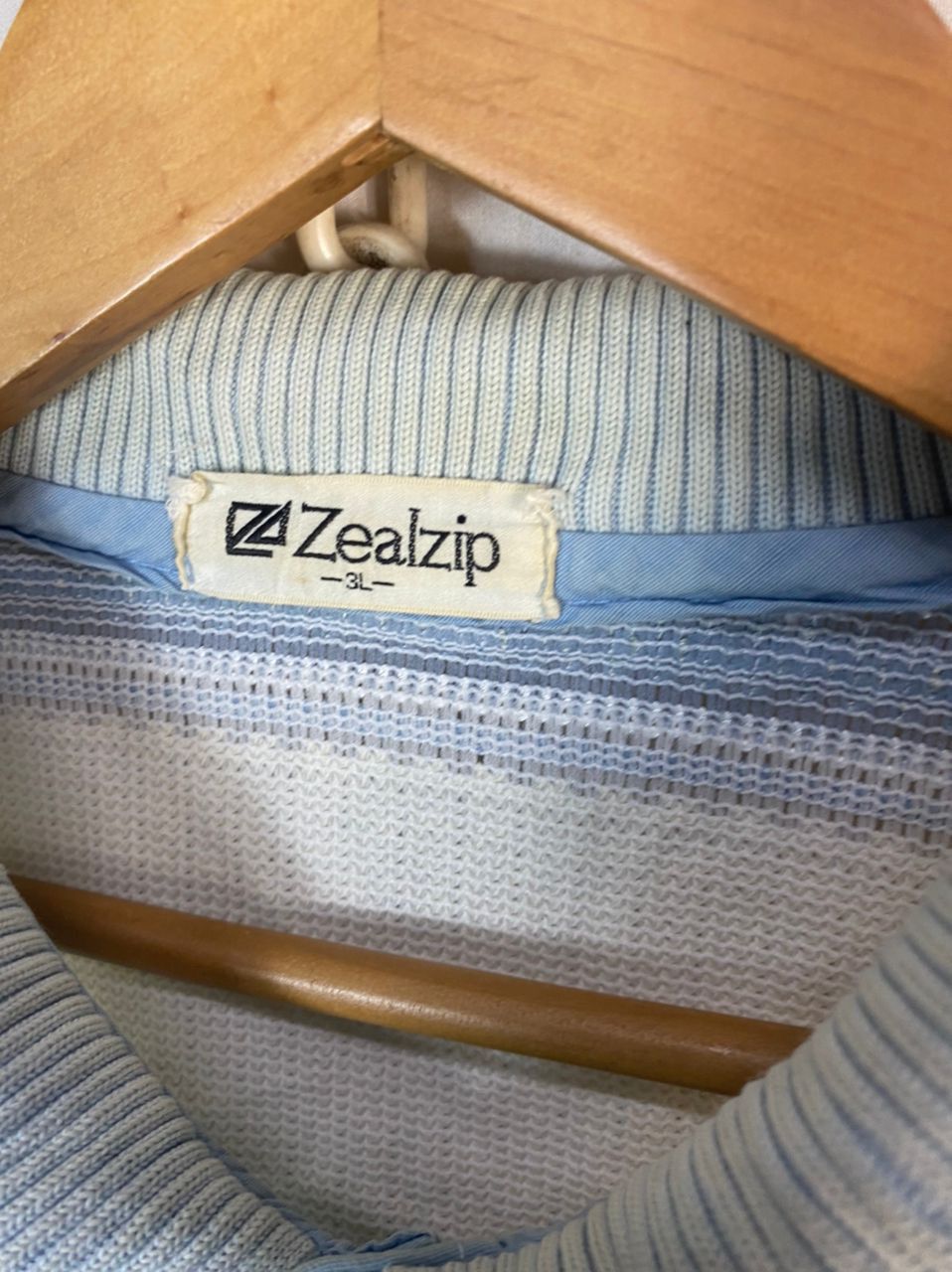 Japanese Brand × Vintage Vintage zealzip stripe polos shirt Size US L / EU 52-54 / 3 - 4 Thumbnail