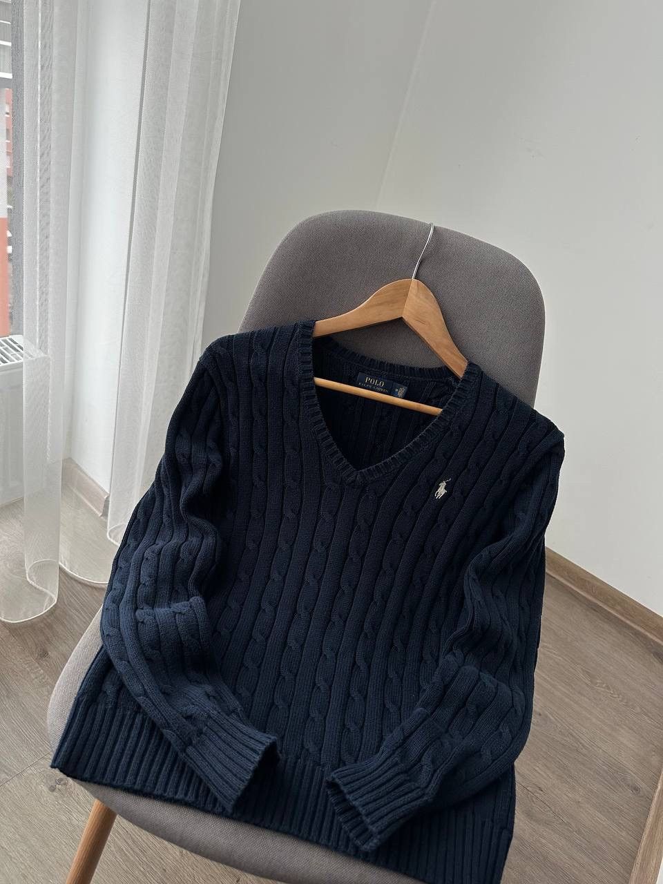 Polo Ralph Lauren × Vintage Vintage Polo Ralph Lauren Blue Cable Knit Sweater Size US M / EU 48-50 / 2 - 4 Thumbnail