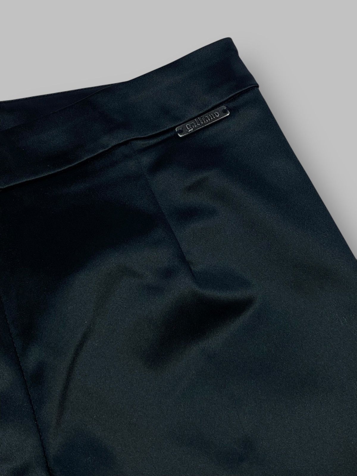 John Galliano Galliano Black Acetate Nylon Slim Pants Size 30" / US 8 / IT 44 - 8 Thumbnail