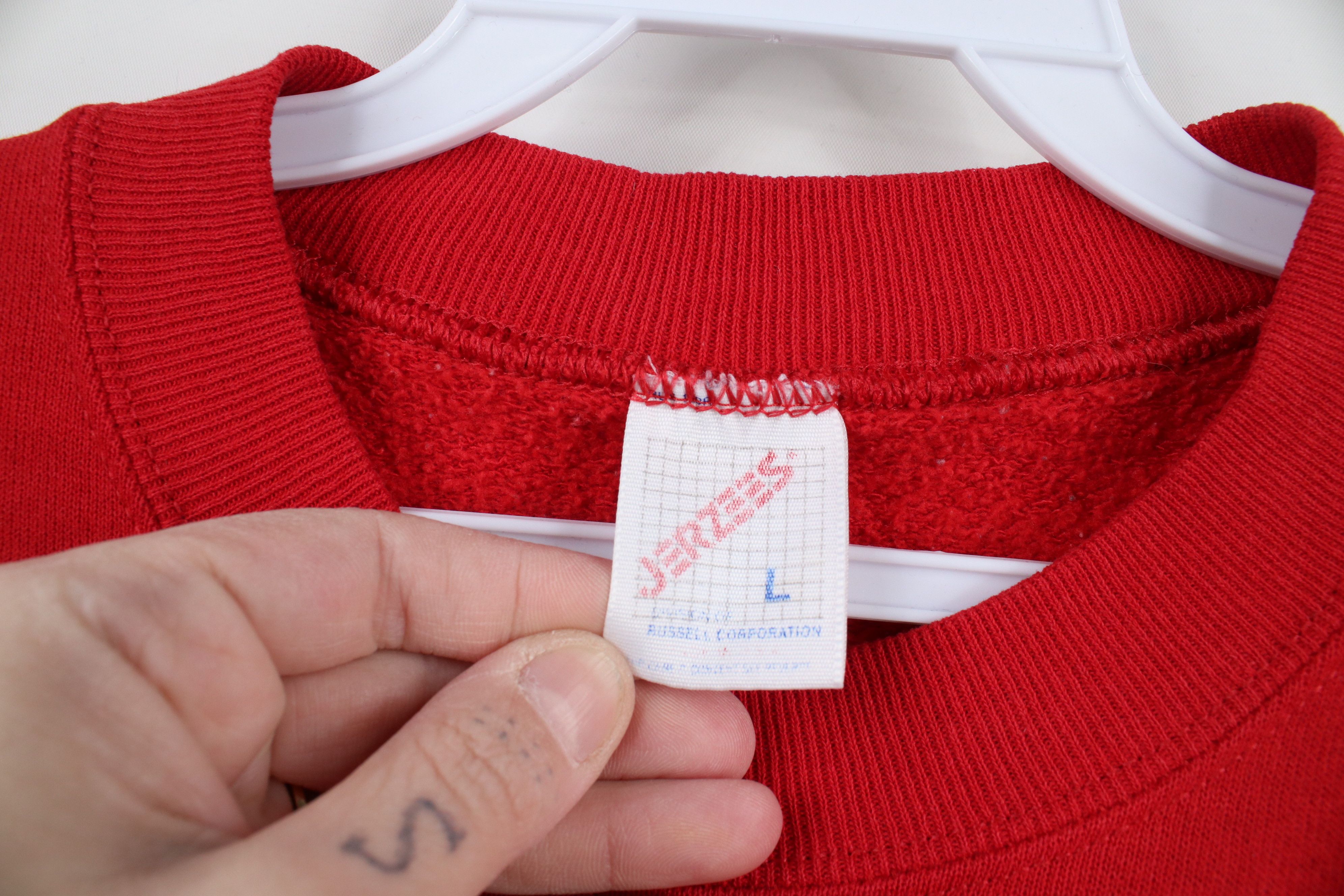 Vintage Vintage 90s Country Farmhouse Quilt Heart Sweatshirt USA Size L / US 10 / IT 46 - 10 Thumbnail