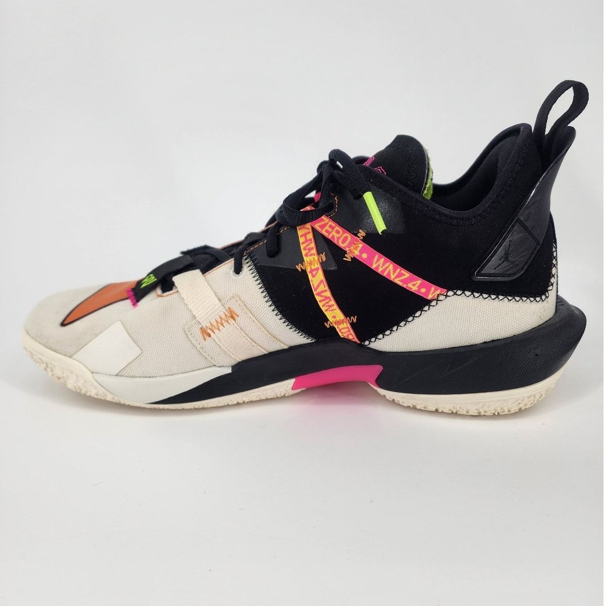 Nike Jordan Why Not Zer0.4 Pale Ivory Orange Volt Men’s 10.5 Size US 10.5 / EU 43-44 - 12 Thumbnail