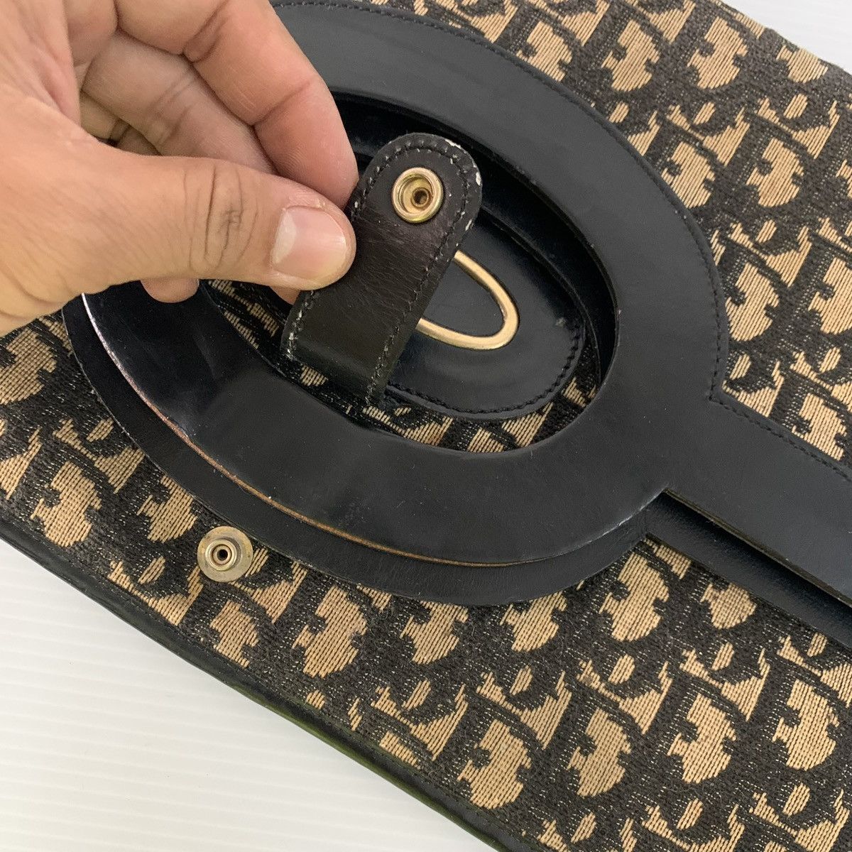 Christian Dior Monsieur Christian Dior Monogram Vintage Document Clutch Large Bag Size ONE SIZE - 5 Thumbnail