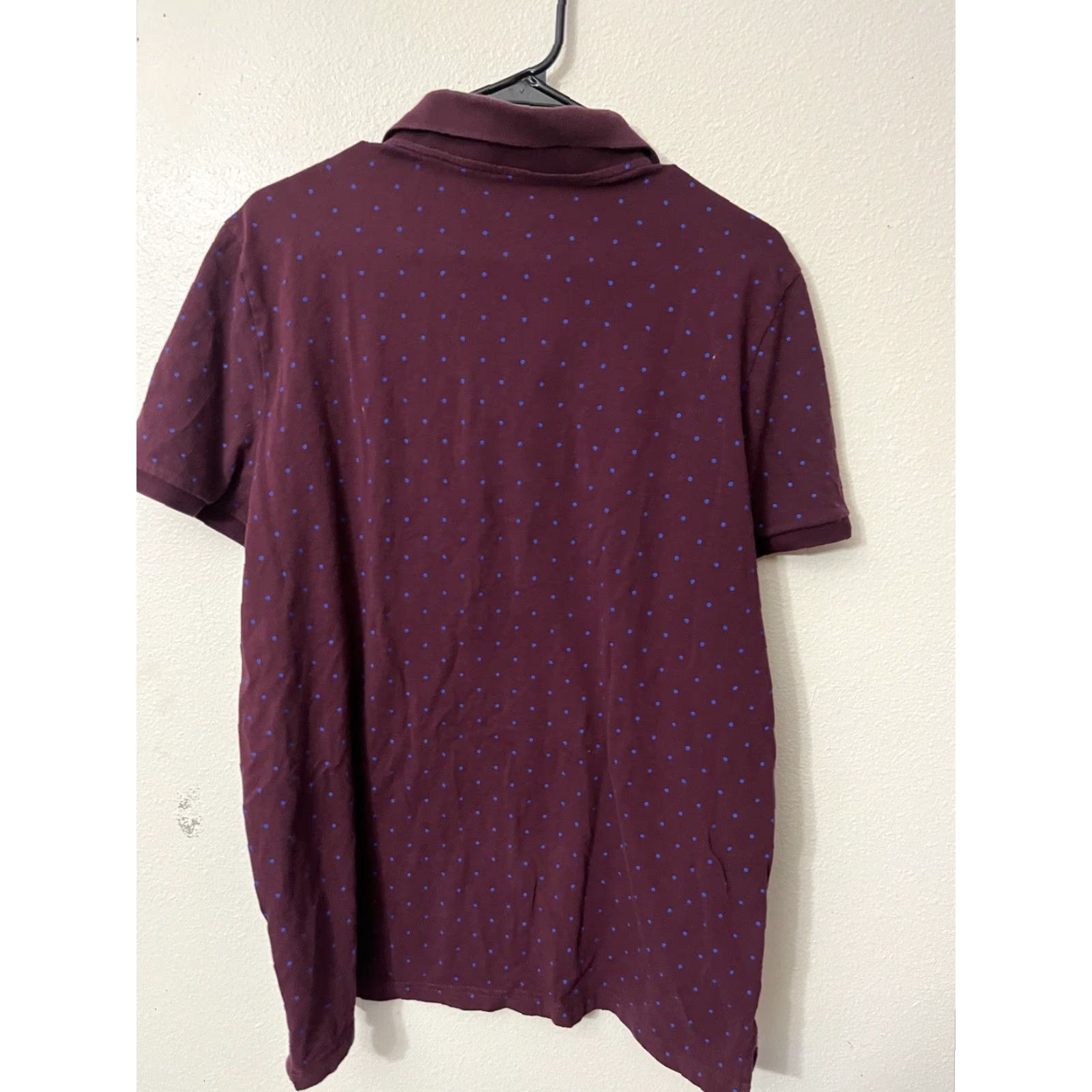 American Eagle Outfitters VINTAGE American Eagle Outfitters Polo Shirt Men's Regular Fit Short Sleeve Burgundy 90s Activewear Golf L Size US L / EU 52-54 / 3 - 3 Thumbnail