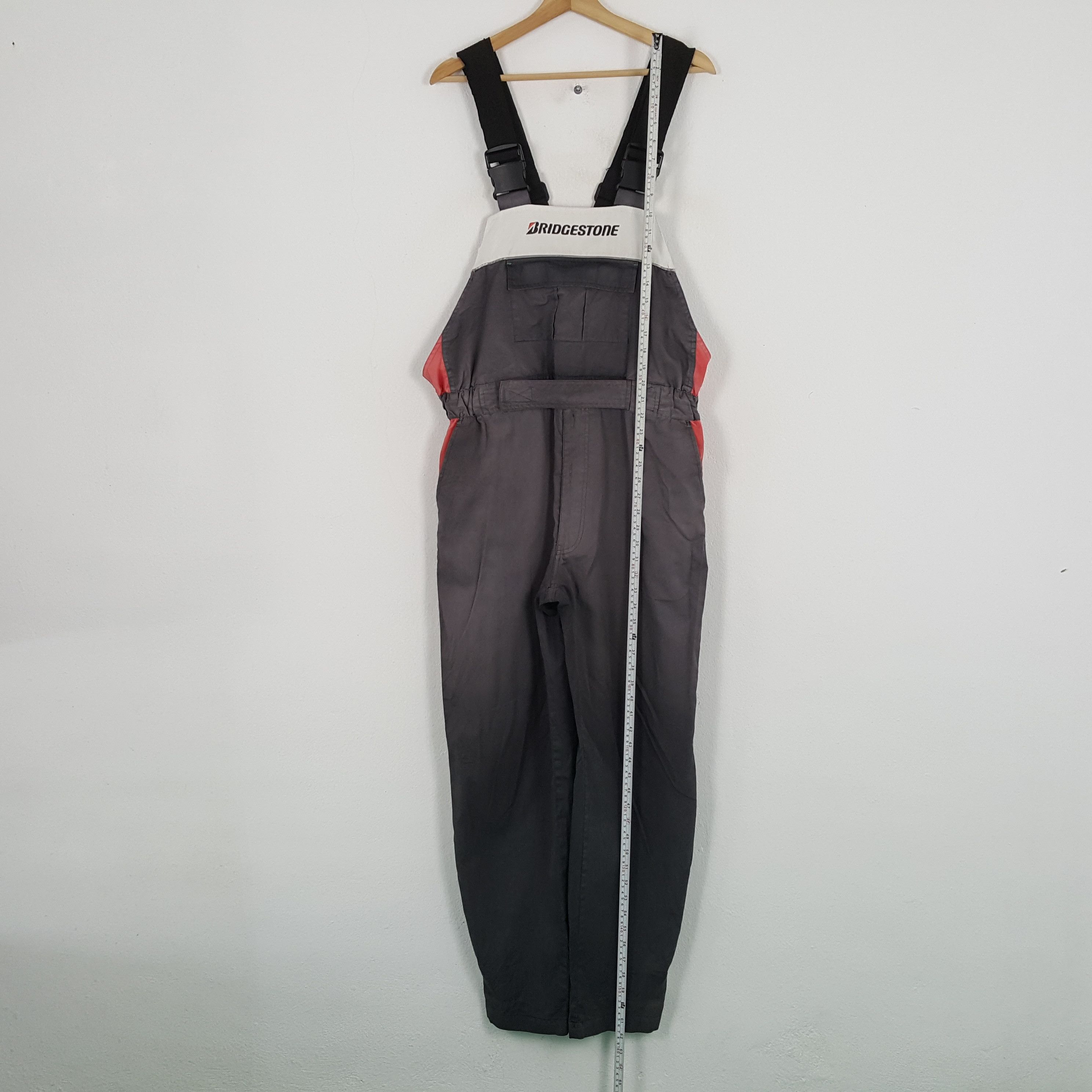 Vintage Vintage BRIDGESTONE Racing Motorsports Overall Size US 37 - 7 Thumbnail