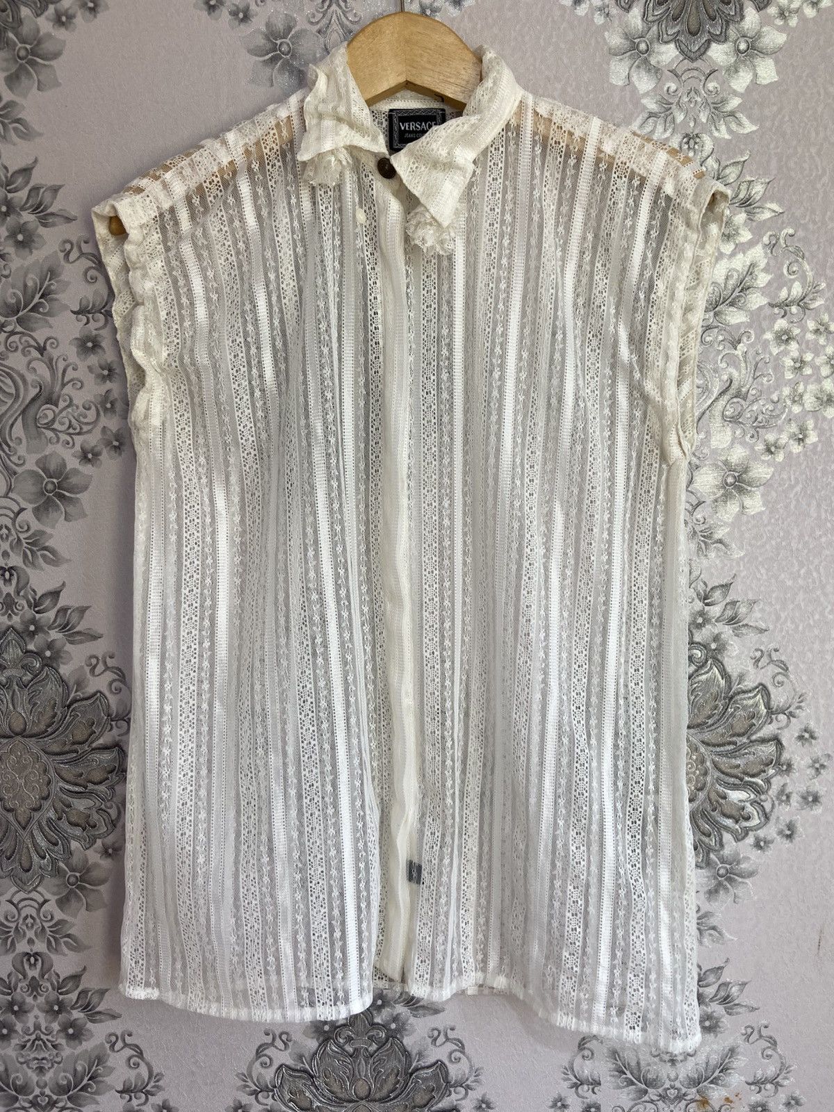 If Six Was Nine Vintage Versace Women Vest D-TK 388 Size L / US 10 / IT 46 - 1 Thumbnail