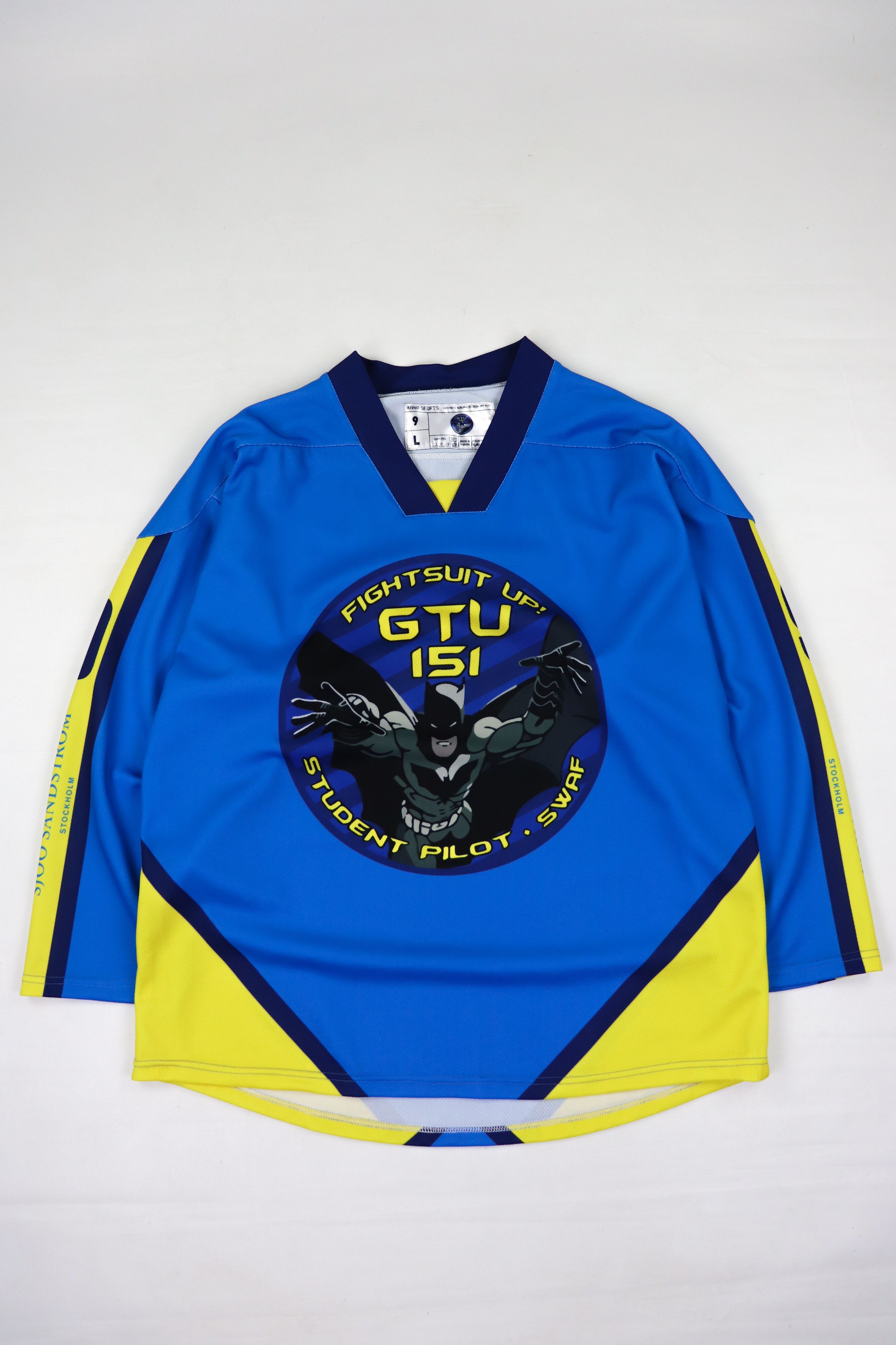 Other Student Pilot SWAF Batman Logo Bjork Sweden Hockey Jersey Size US L / EU 52-54 / 3 - 1 Thumbnail