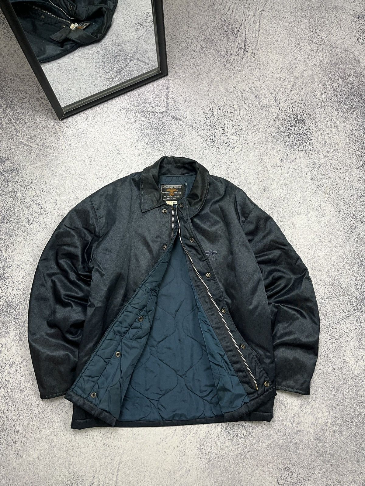 Alpha Industries × Vintage Vintage Alpha industries WI-96 Military Bomber Jacket USA Size US M / EU 48-50 / 2 - 11 Thumbnail