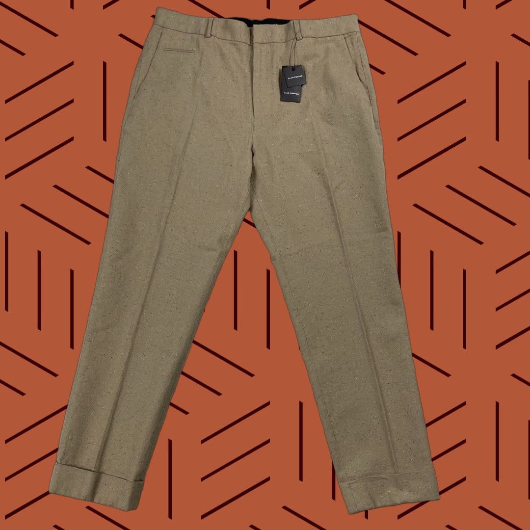 Club Monaco CLUB MONACO Drainpipe Pants 36 Beige Speckled Donegal Tweed Men’s Casual Formal Wear Size US 36 / EU 52 - 1 Thumbnail