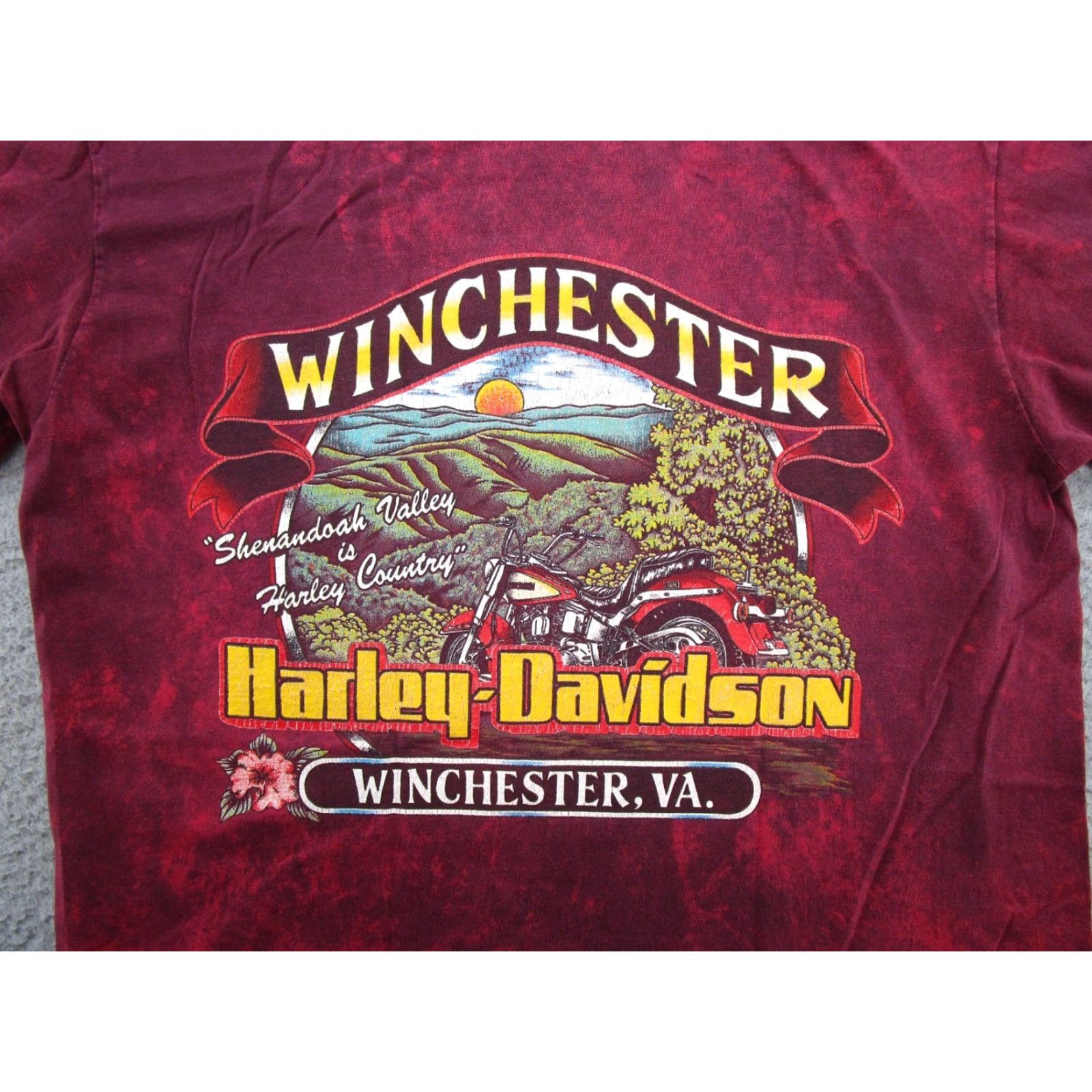 Hanes VTG Harley-Davidson Motorcycles Single Stitch Shirt Mens L Multi-Color 90s Graphic Tee Century Winchester VA Size US L / EU 52-54 / 3 - 5 Thumbnail