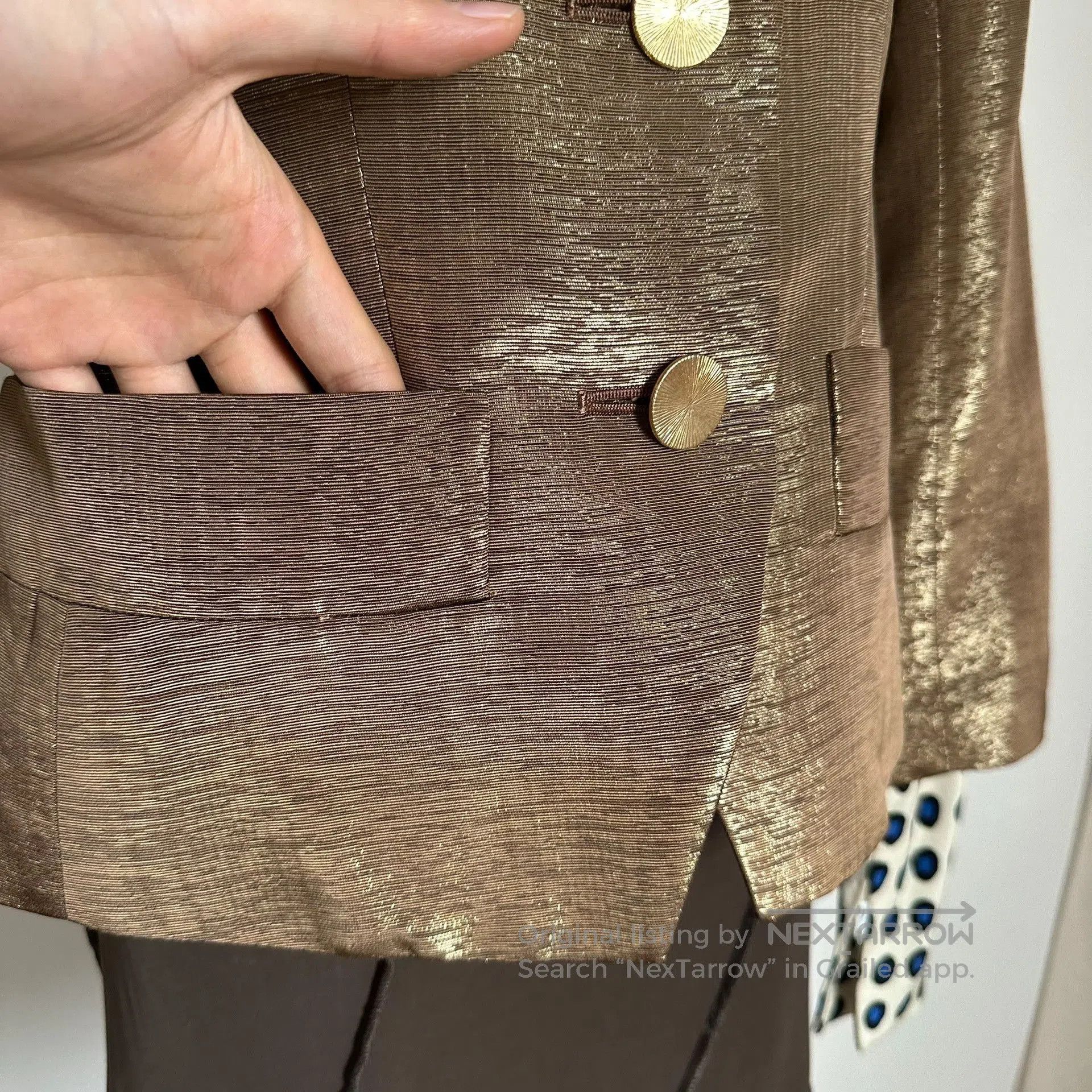 Saint Laurent Paris Yves Saint Laurent Vintage Brown Blazer. Size S / US 4 / IT 40 - 6 Thumbnail