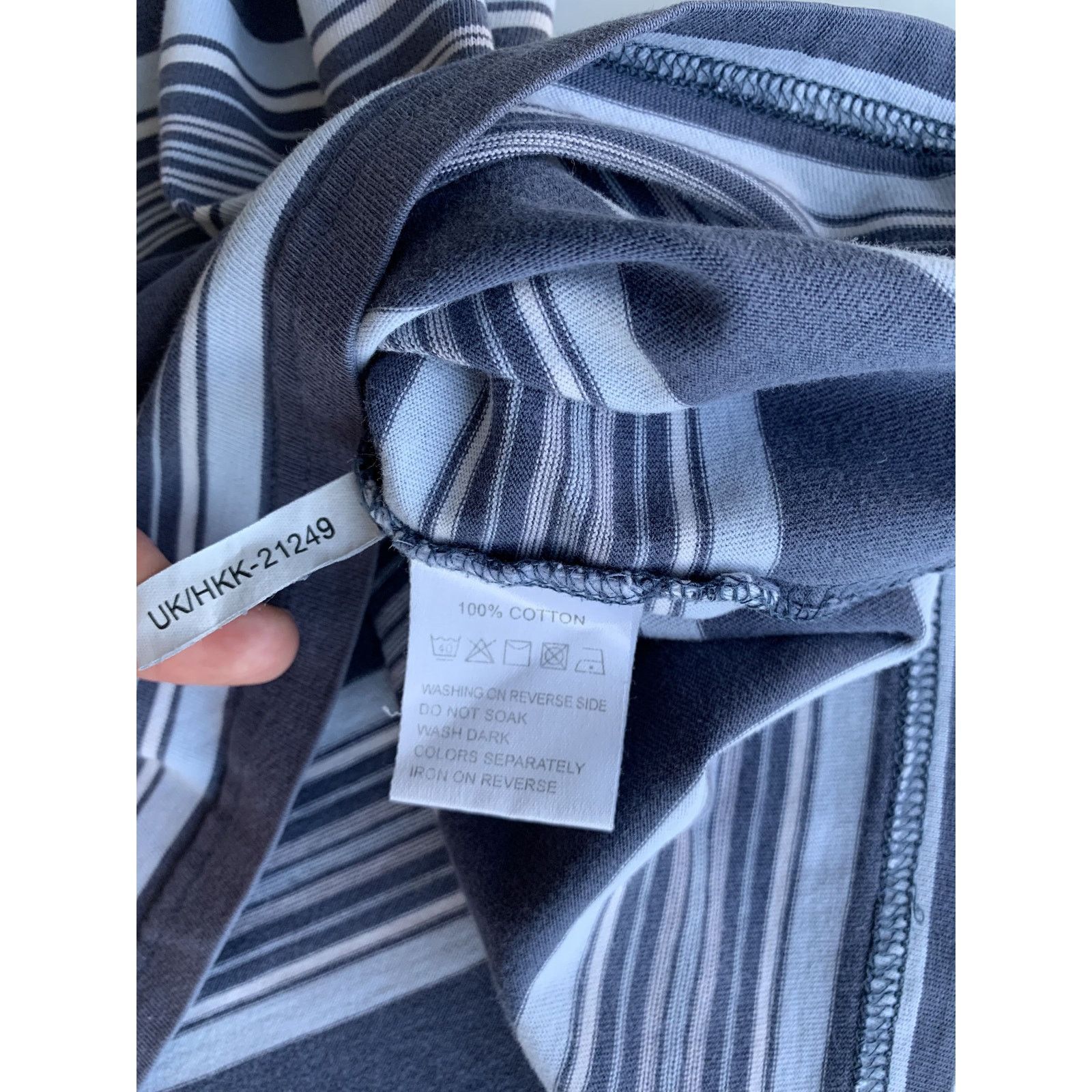 Vintage × Yves Saint Laurent YSL Logo Striped T-Shirt Size US L / EU 52-54 / 3 - 8 Thumbnail