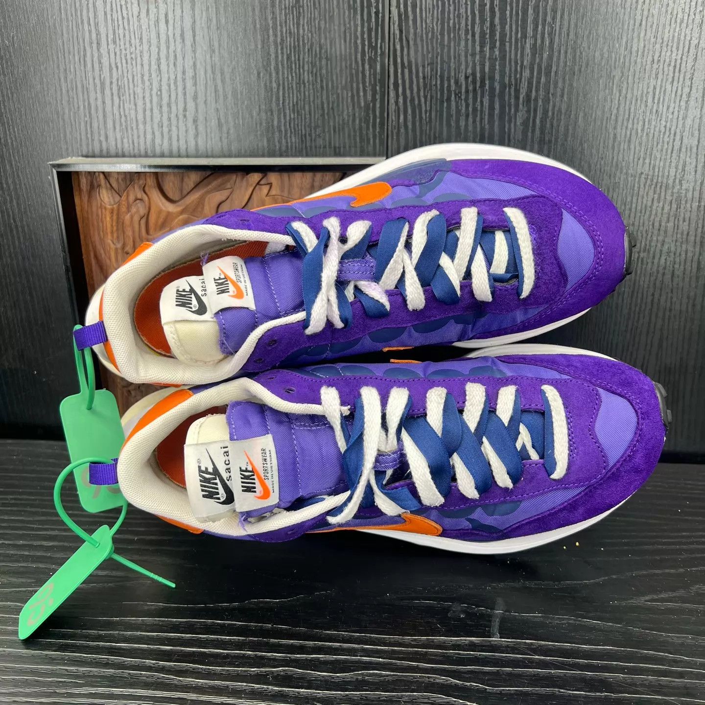 Nike sacai vaporwaffle Purple Gold 43 Near New Size US 10 / EU 43 - 7 Thumbnail