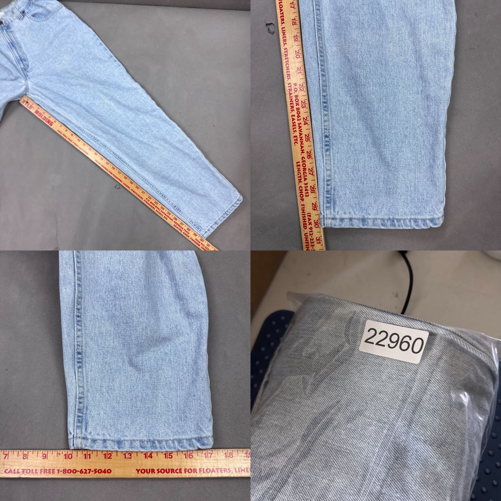 Levi's VINTAGE Levi's 560 Jeans Mens 38x30 Blue Denim Cotton 5-Pocket Loose Tapered Regular Fit USA Pants Workwear Mens Size US 38 / EU 54 - 10 Thumbnail