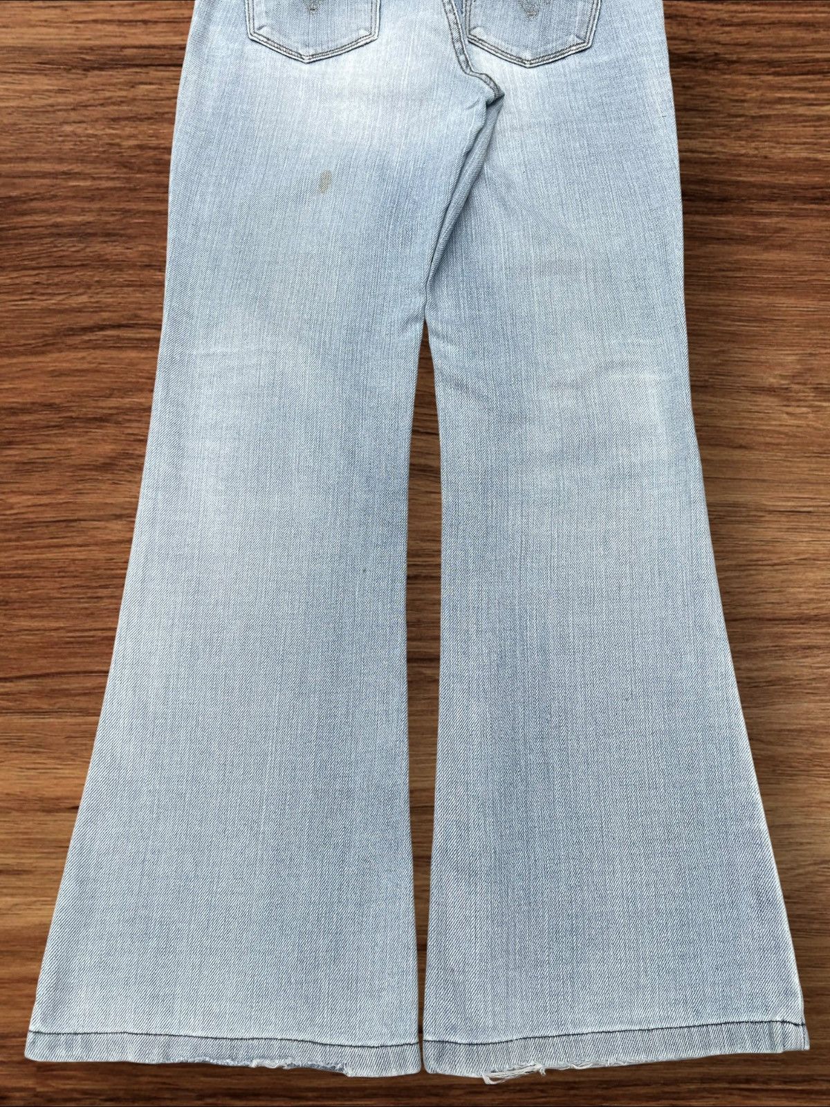 Levi's × Levi's Vintage Clothing Vintage Y2K Levi’s Light Blue Washed Mid Rise Flare Jeans Size 29" - 8 Thumbnail