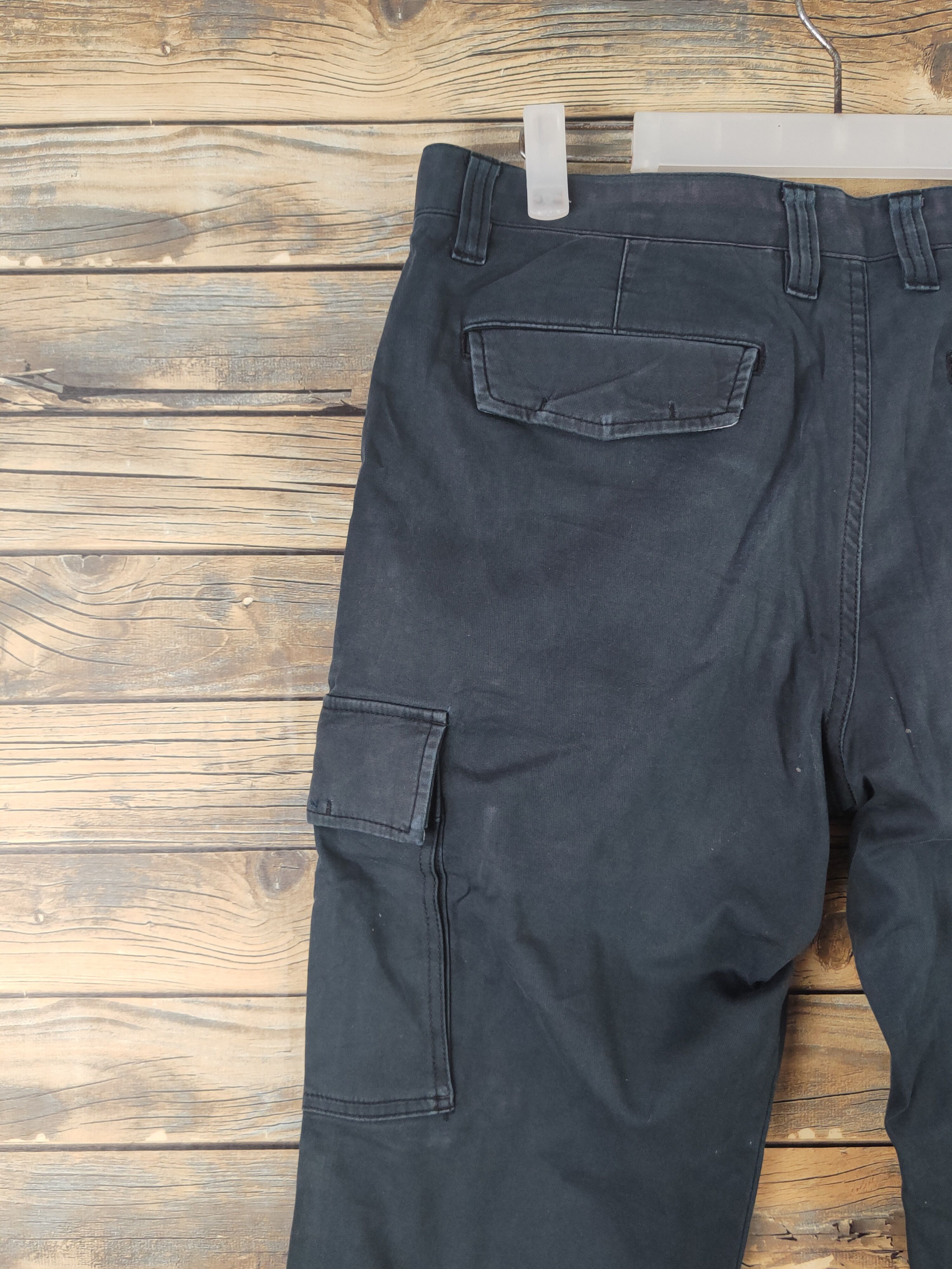 Japanese Brand DL Uniqlo Navy Multipocket Tactical Cargo Pants #1870 Size US 32 / EU 48 - 8 Thumbnail