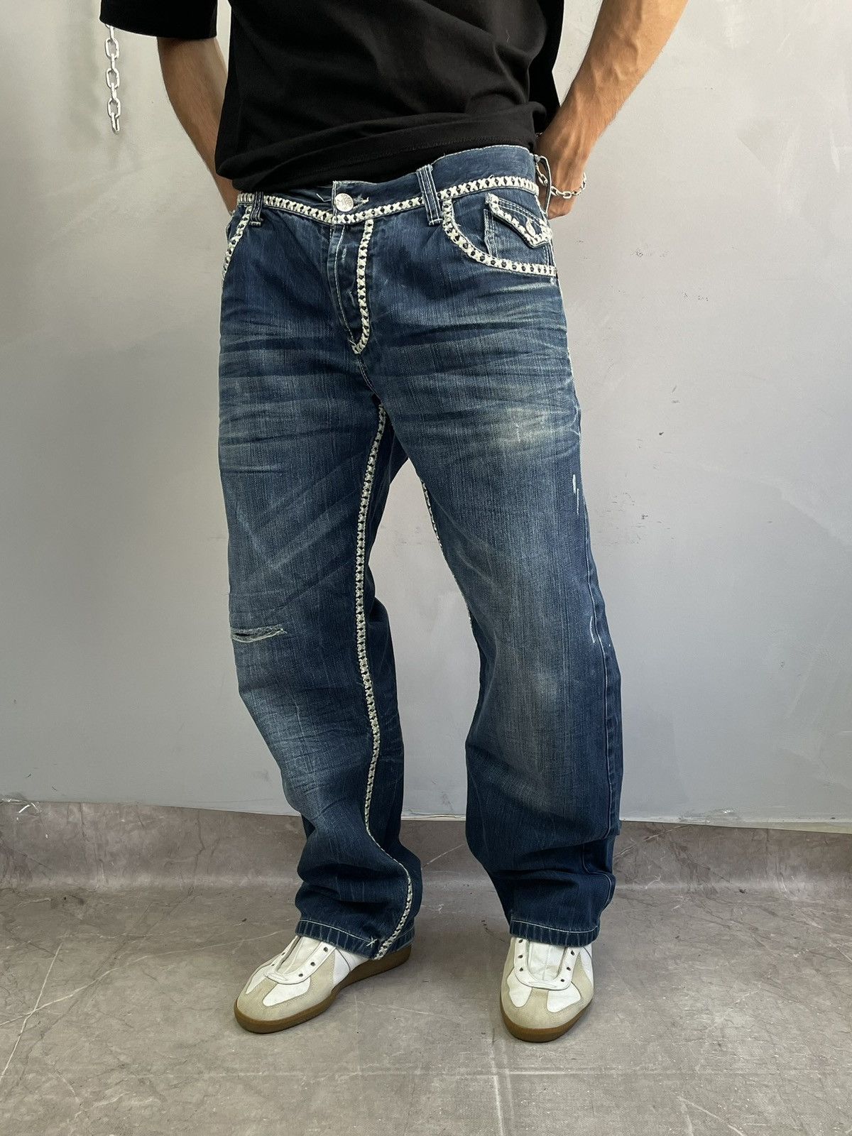 True Religion True Religion style rap cargo pants y2k jeans hype Size US 34 / EU 50 - 4 Thumbnail
