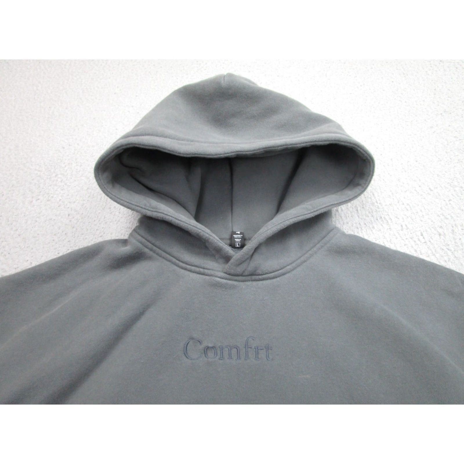 Vintage COMFRT Hoodie Mens Large Gray Heavyweight Fleece Cozy Athleisure Baggy Loose Size US L / EU 52-54 / 3 - 5 Thumbnail