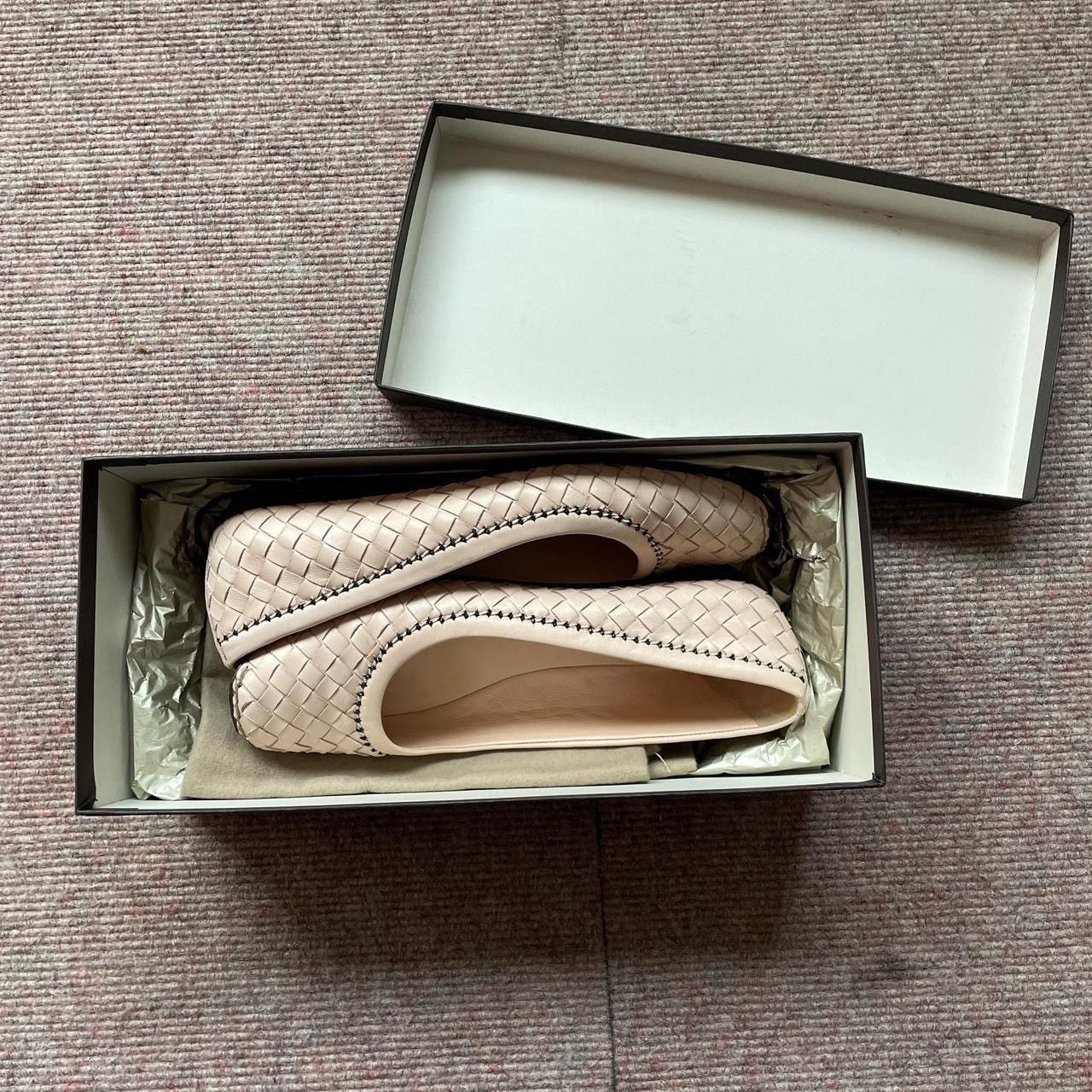 Bottega Veneta Bottega Veneta Cream Flats Size US 7 / IT 37 - 3 Thumbnail
