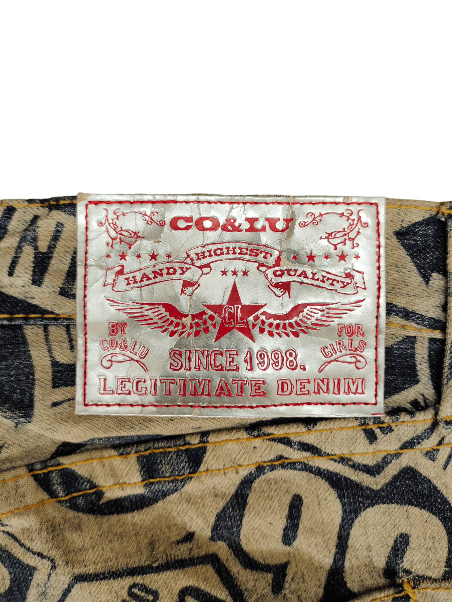 Hysteric Glamour × Undercover Japanese Co & Lu Full Print Hysteric Glamour Style Jeans Size US 33 - 15 Thumbnail