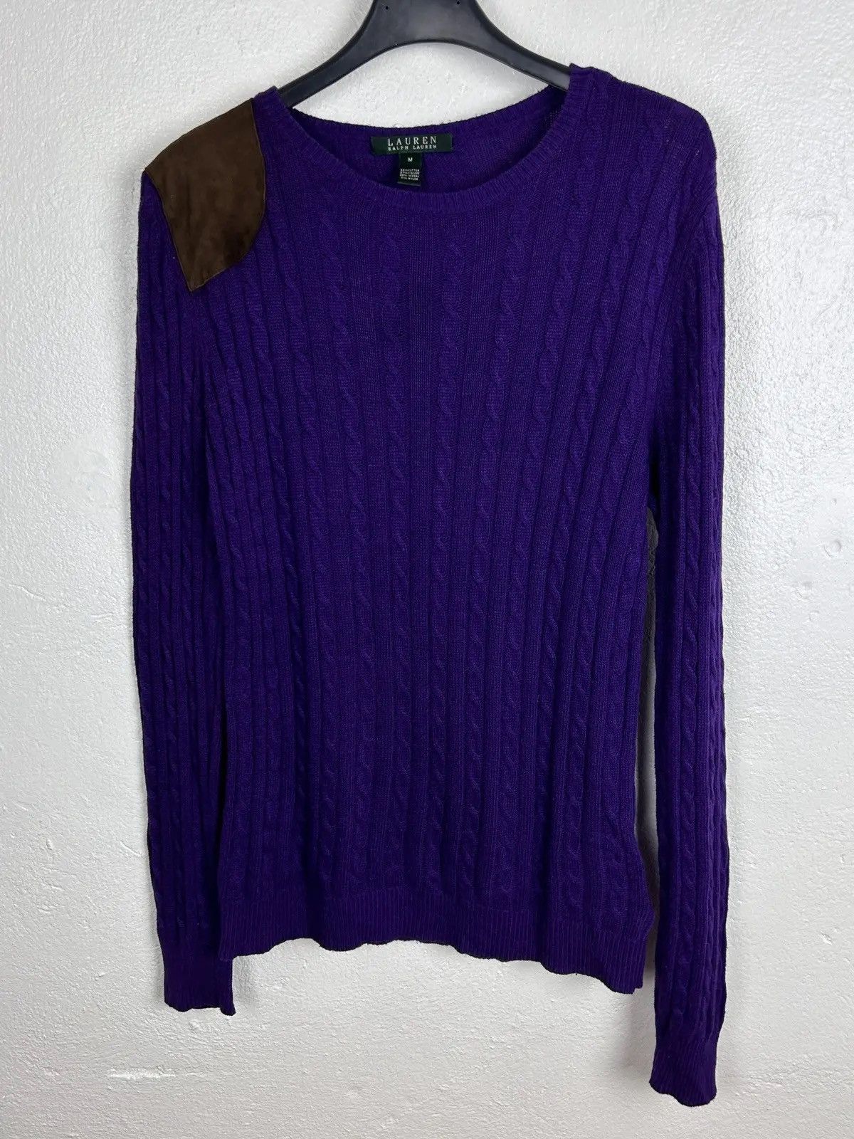 Polo Ralph Lauren Vintage Lauren By Ralph Lauren Cable Knit Wool Sweater Size M / US 6-8 / IT 42-44 - 1 Thumbnail