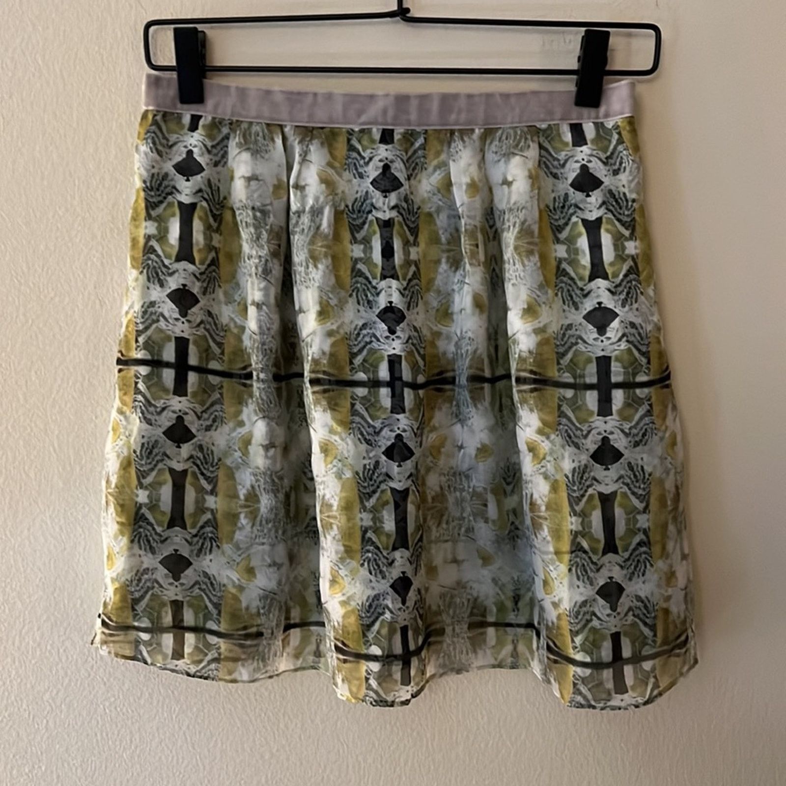 Theory Theysken’s Theory Silk Printed Sayer Skirt Size 8 Size 30" / US 8 / IT 44 - 2 Thumbnail