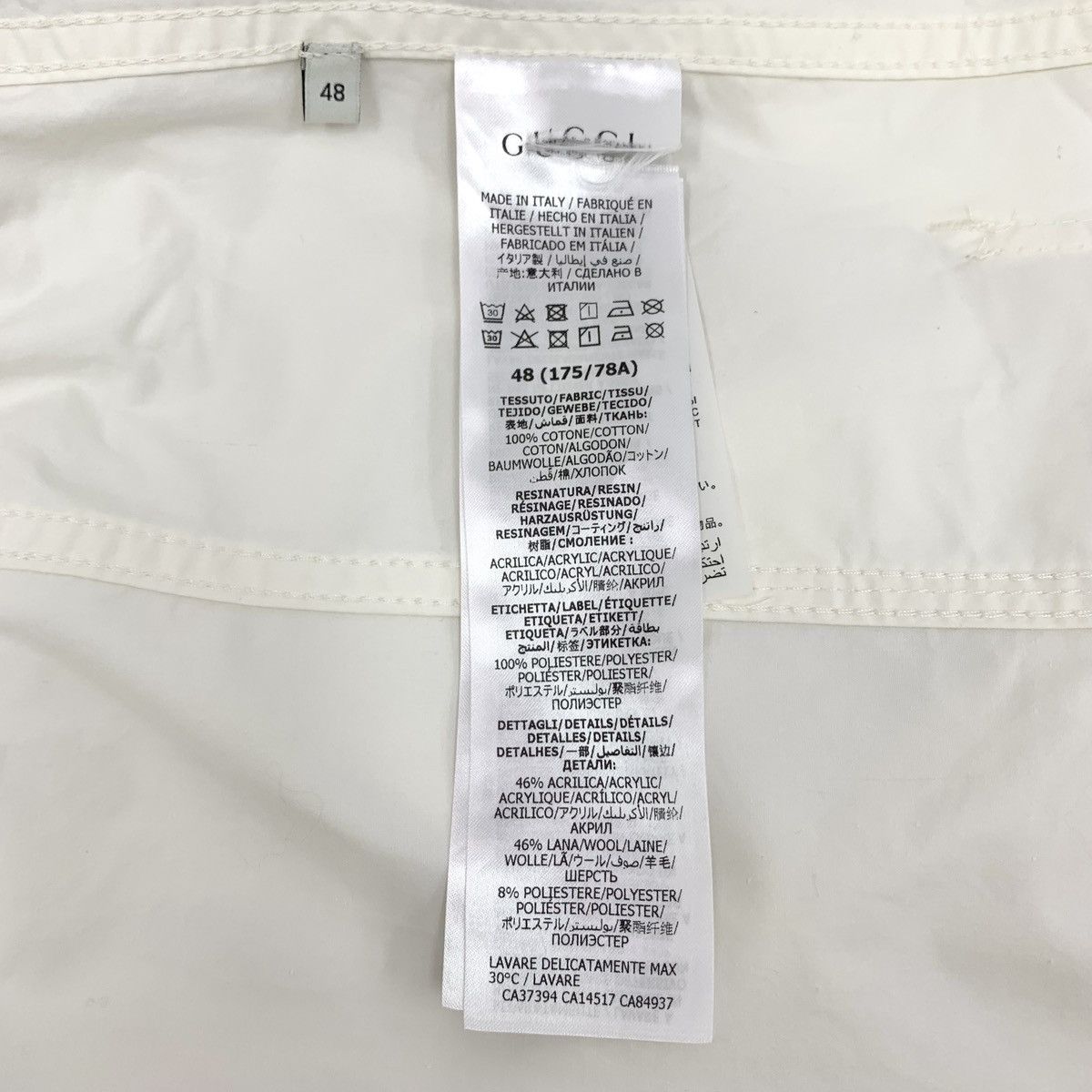 Gucci Gucci White Stripe Webbing Cotton Casual Pants K26WX Size 28" / US 6 / IT 42 - 8 Thumbnail