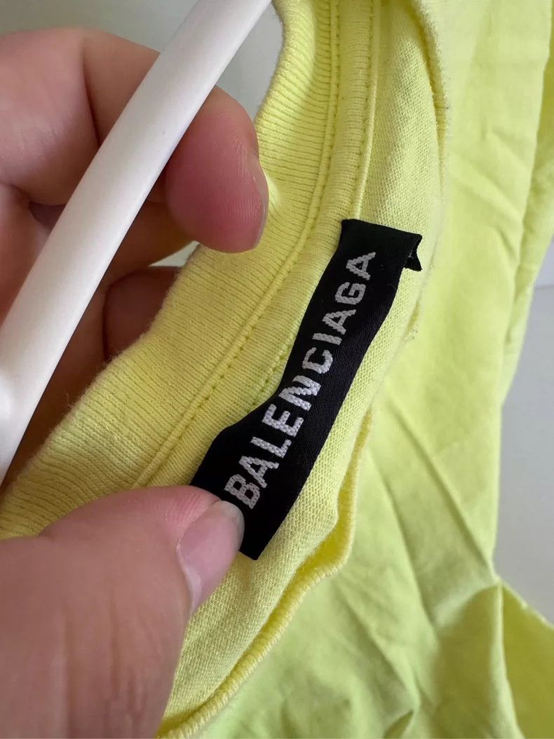 Balenciaga Balenciaga Neon Green Short Sleeve T-Shirt, Size S Size US S / EU 44-46 / 1 - 4 Thumbnail