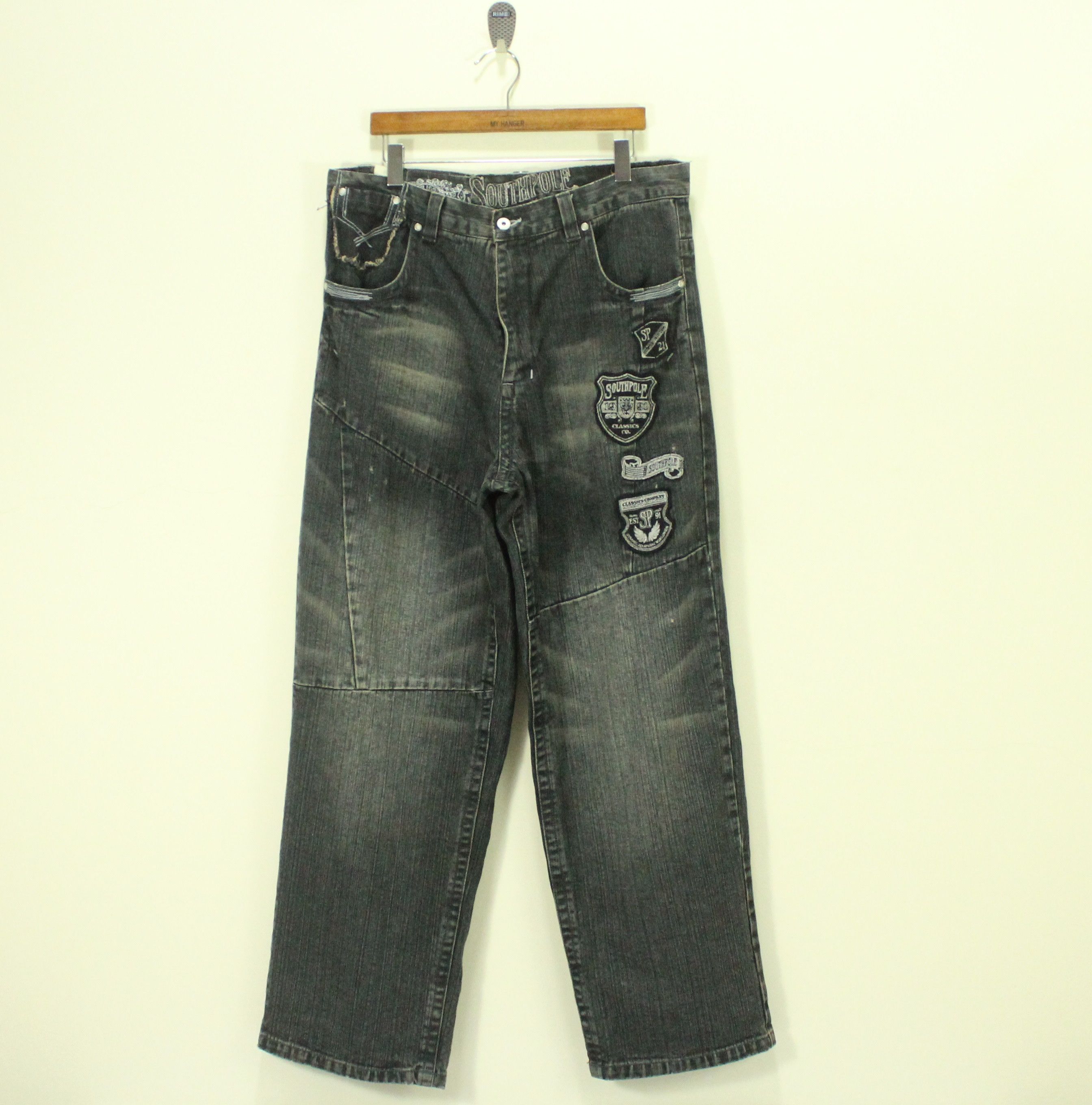 Southpole SOUTHPOLE Denim Patches Logo Baggy JNCO PNB STUSSY Size US 36 / EU 52 - 3 Thumbnail