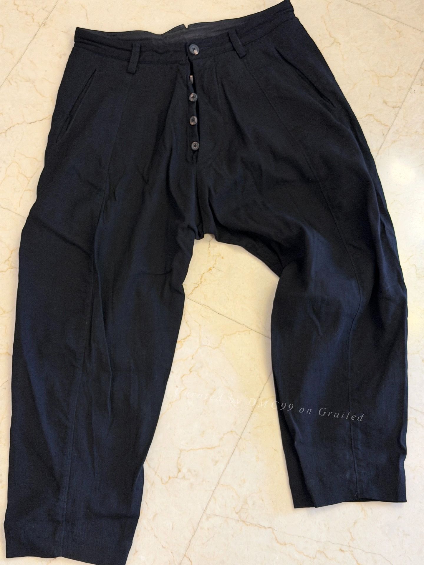 Ziggy Chen ZIGGY CHEN Thick Stretchy Cotton Low-Rise Pants Size US 26 / EU 42 - 1 Thumbnail