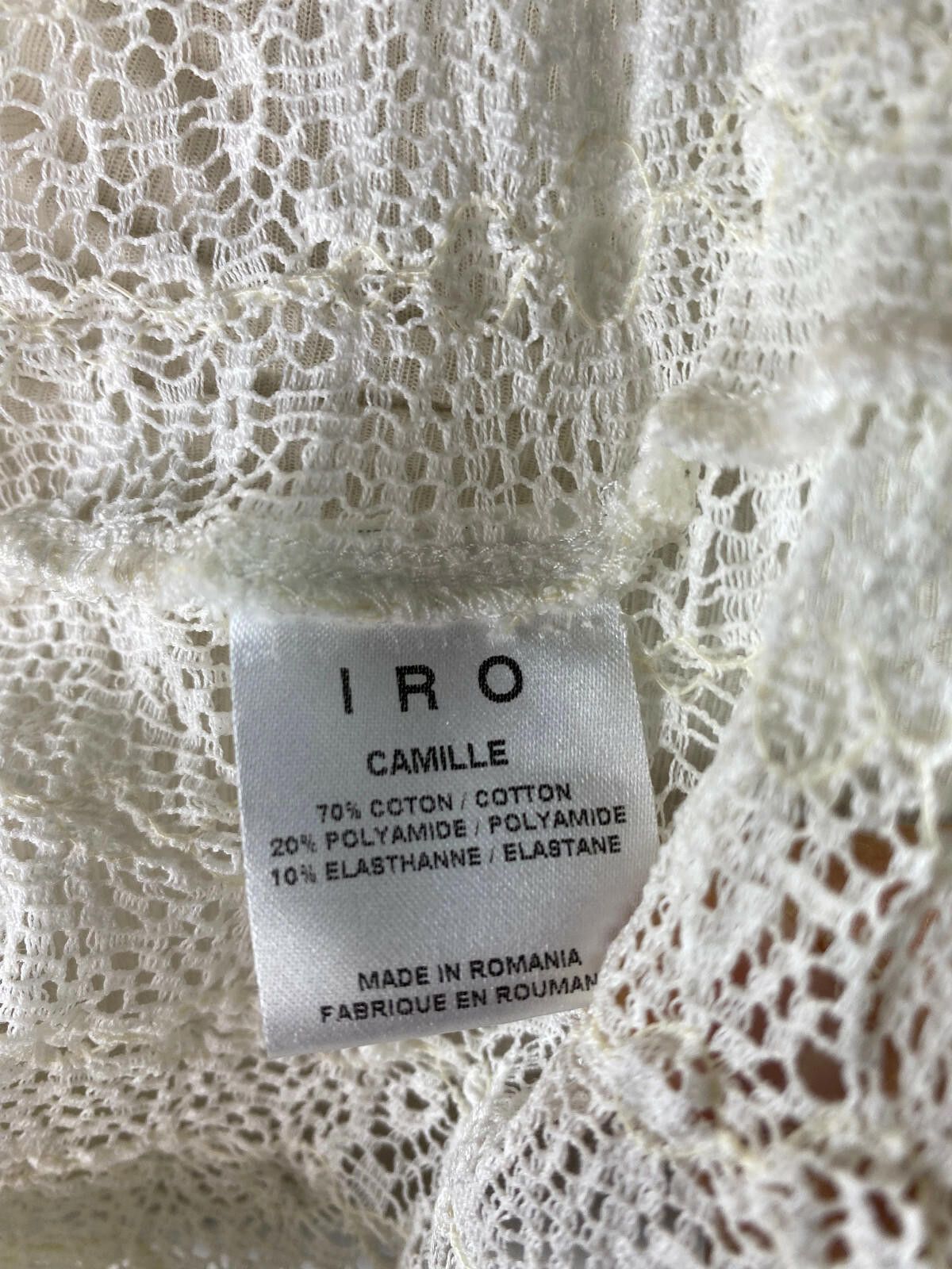 Iro Iro White Mesh Open Shoulder Blouse Sweater Size 36 Size M / US 6-8 / IT 42-44 - 10 Thumbnail