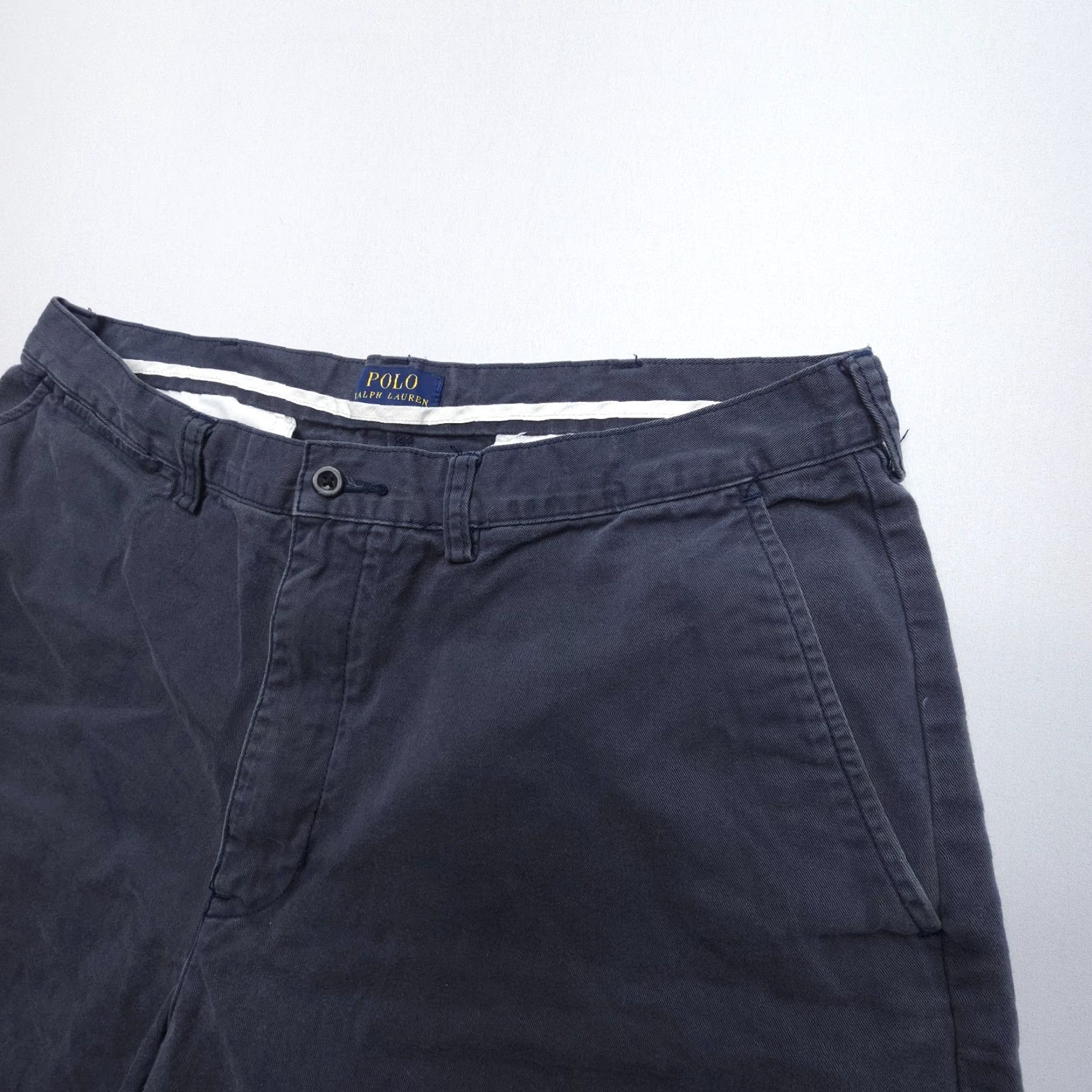 Polo Ralph Lauren Polo Ralph Lauren Shorts Mens 36 Blue Cotton Twill Flat Front Pockets Logo Chino Casual Preppy American Mens Size US M / EU 48-50 / 2 - 3 Thumbnail
