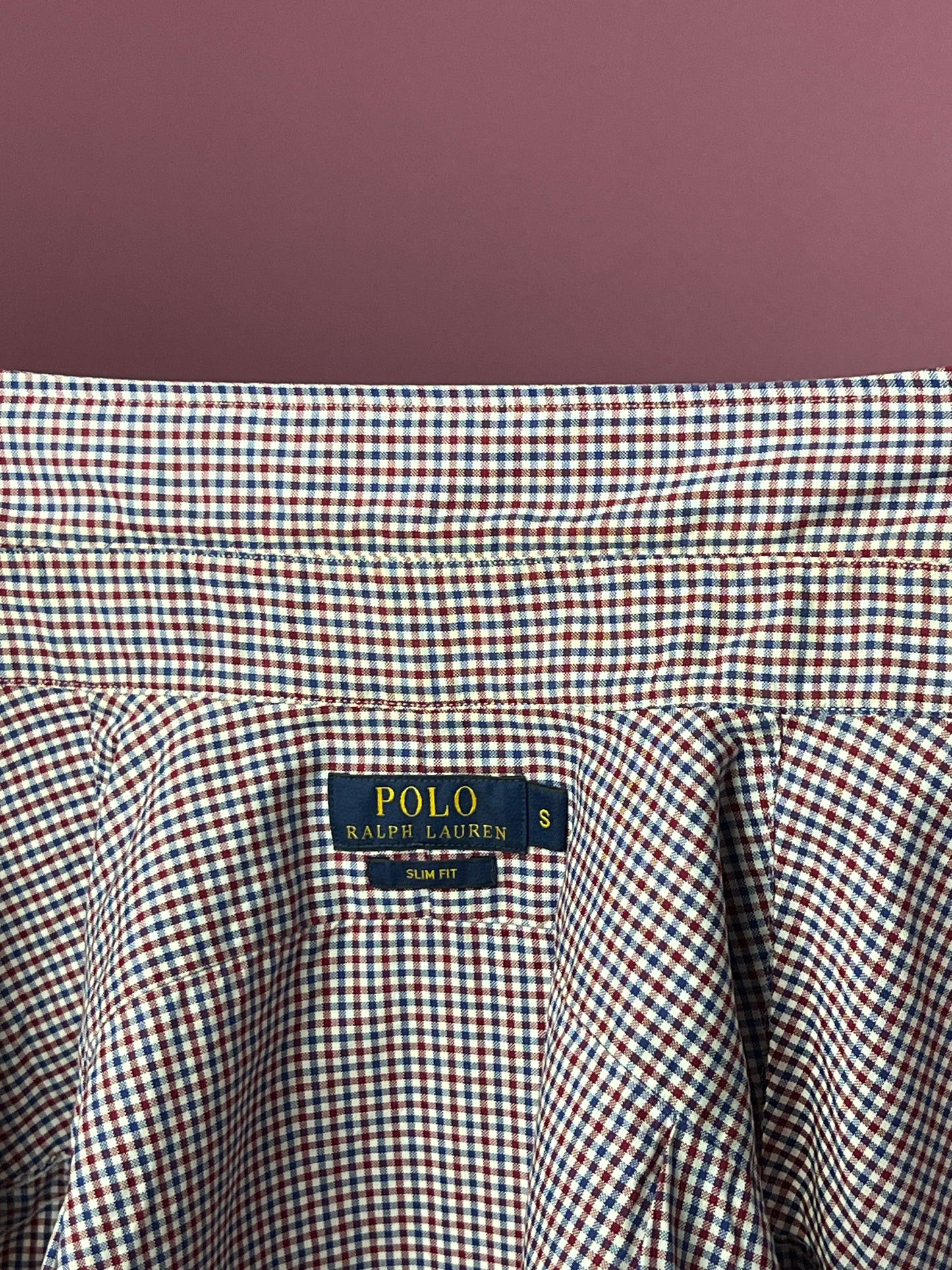 Polo Ralph Lauren × Vintage Polo Ralph Lauren Vintage Men's Slim Fit Check Shirt - S Size US S / EU 44-46 / 1 - 5 Thumbnail